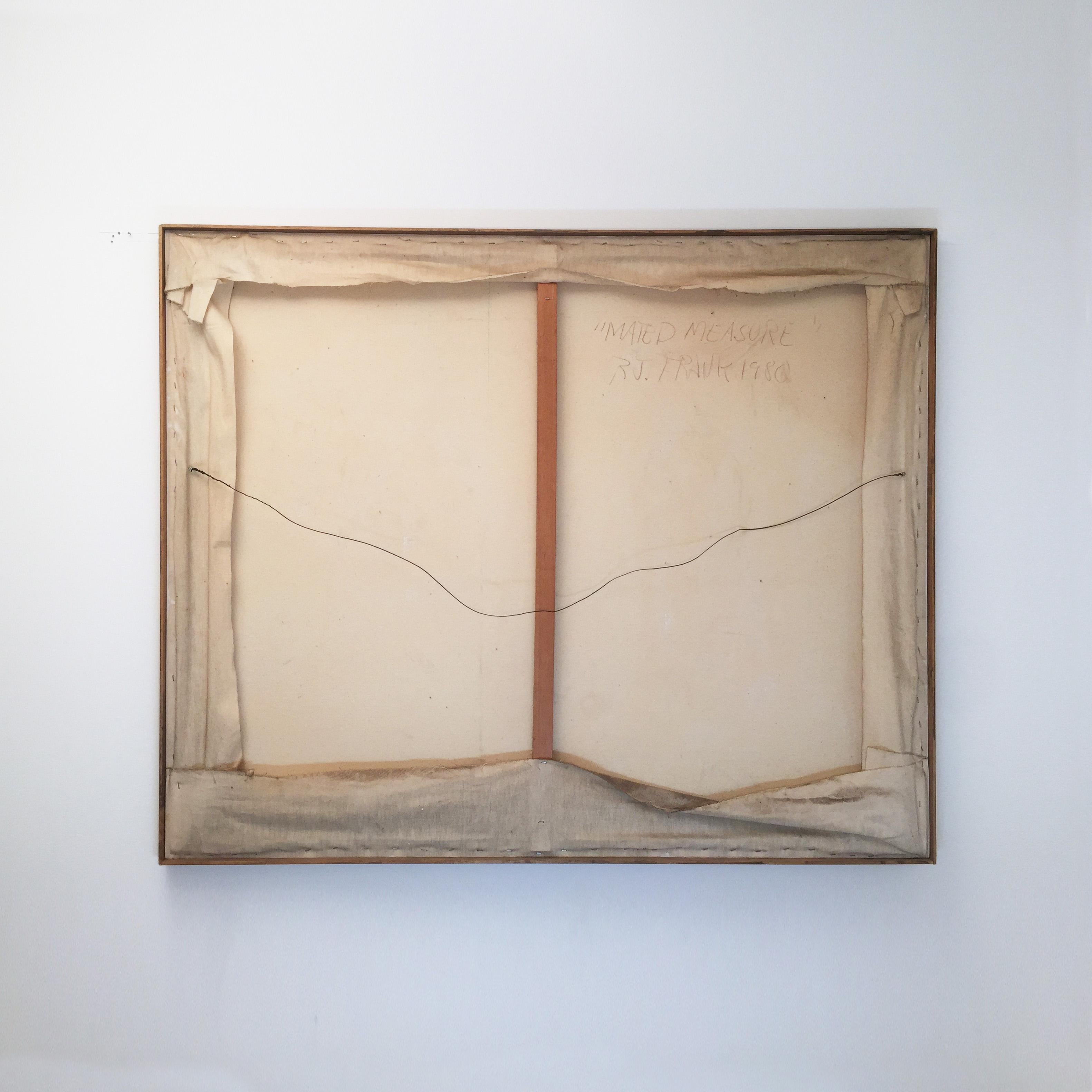 Richard Frank Mated Measure' Gemälde, Kunst, Öl auf Leinwand, 1980er Jahre, Postmodernes Memphis im Angebot 3