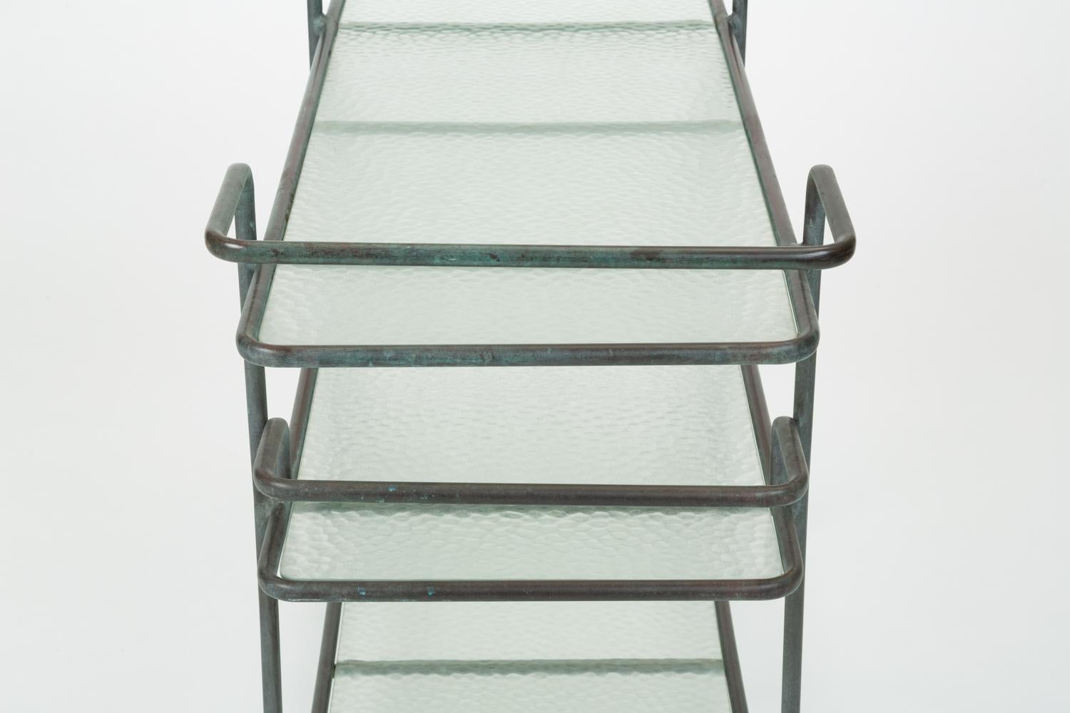Richard Frinier Bronze Bar Cart for Brown Jordan 10