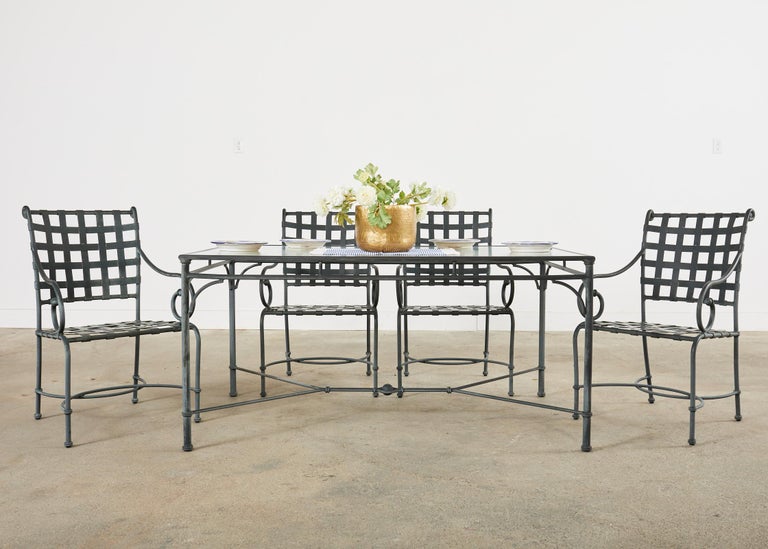 Richard Frinier for Brown Jordan Florentine Garden Dining Suite at