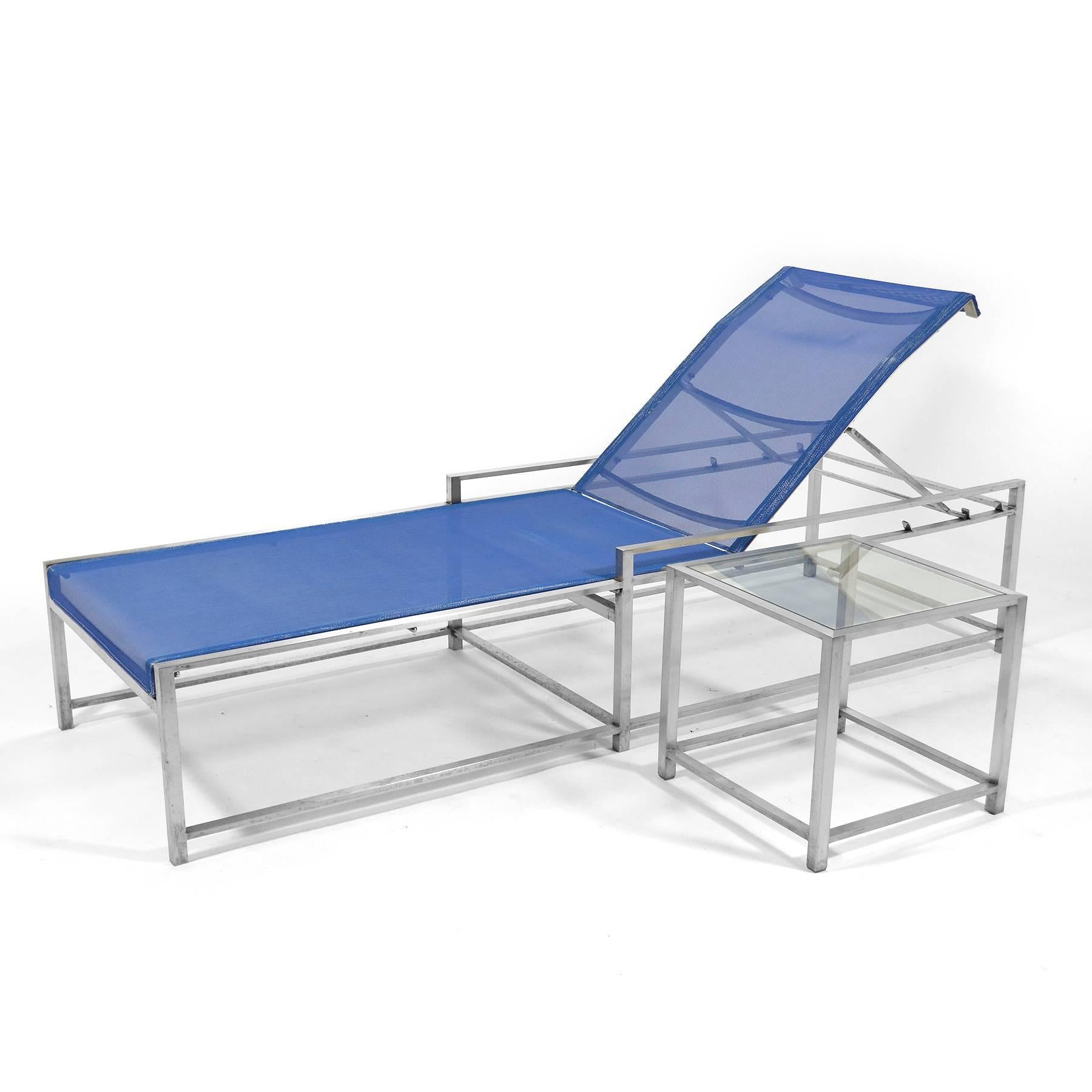 Modern Richard Frinier Pair of NXT Chaise Lounges by Brown Jordan For Sale