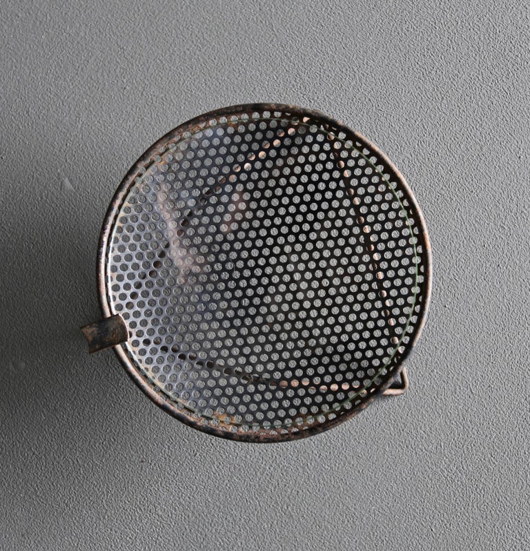Richard Galef perforated metal ashtray, circa 1950.