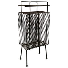 Richard Galef Wire Perforated Metal Stand/ Rack in Black Finish