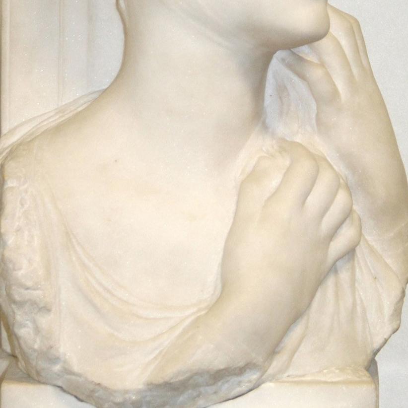 Marble Portrait of a Woman - Modern Sculpture by Richard Garbe
