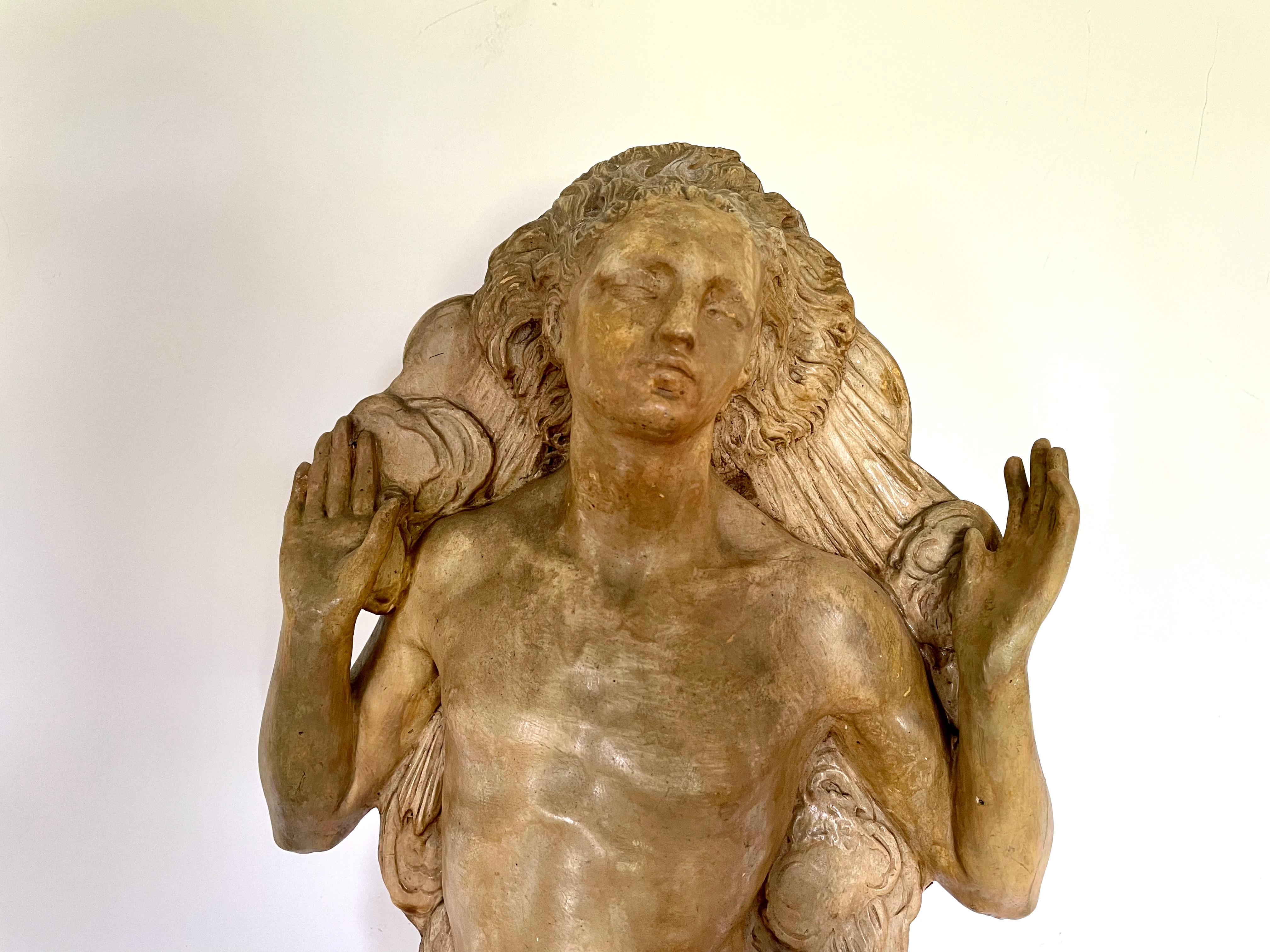 Richard Garbe - Helios - Early 20th Century British patinated plaster sculpture For Sale 3