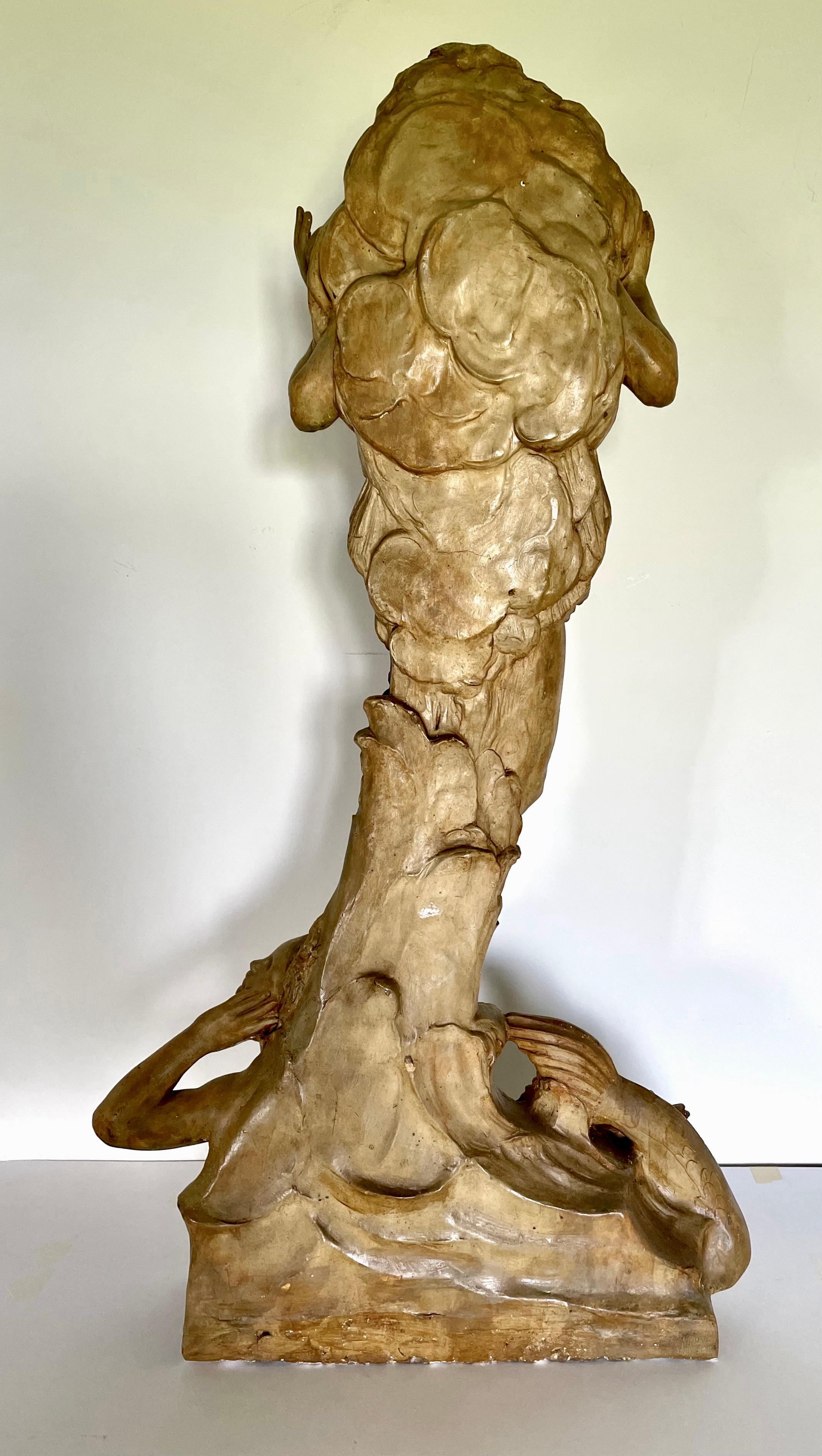 Richard Garbe - Helios - Early 20th Century British patinated plaster sculpture For Sale 6