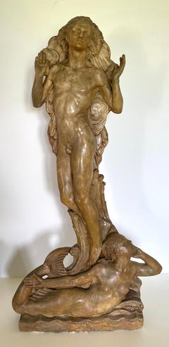 Richard Garbe - Helios - Early 20th Century British patinated plaster sculpture