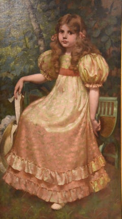 Oil Painting by Richard George Hinchliffe "Portrait of a Girl"