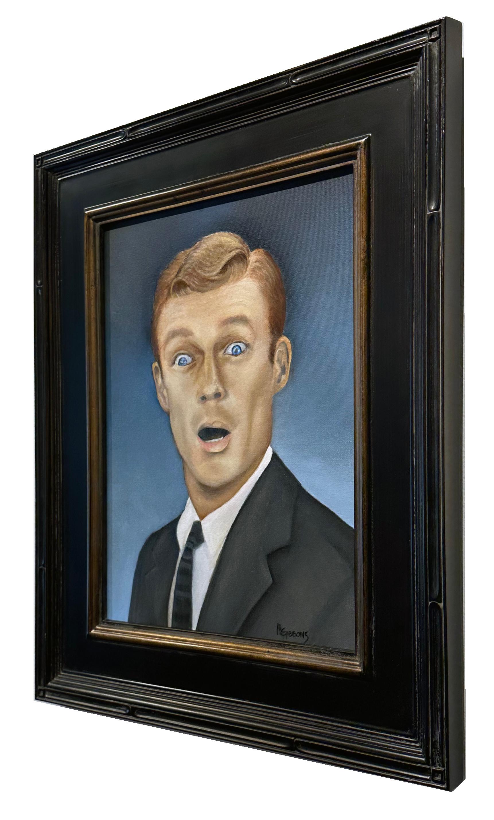 Impossibile! - Ritratto di uomo colto di sorpresa, Pittura ad olio originale 2