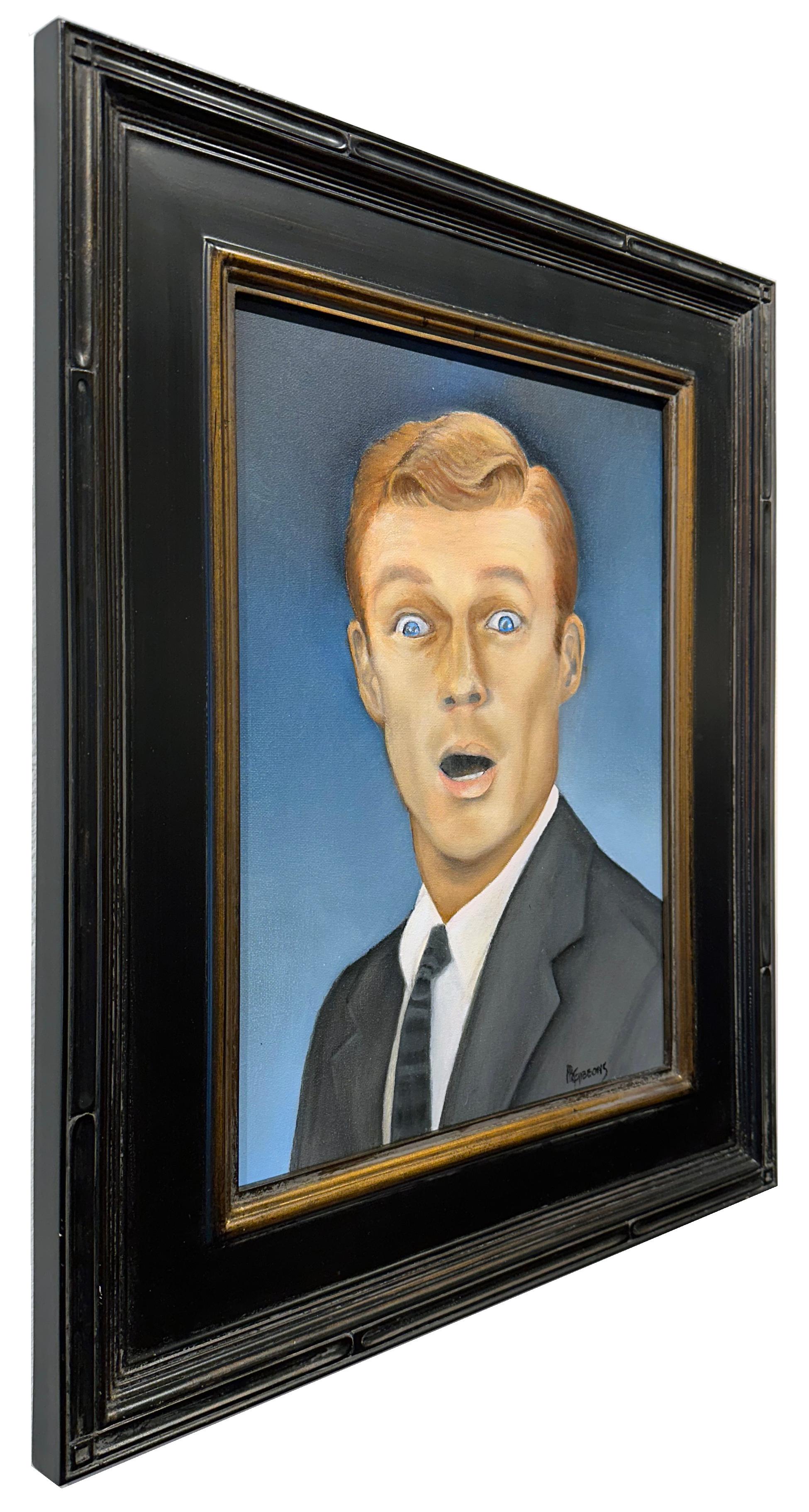 Impossibile! - Ritratto di uomo colto di sorpresa, Pittura ad olio originale 3
