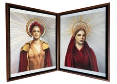 Used Jason and Medea - Greek Mythological Couple Inspired Diptych of Love and Tragedy