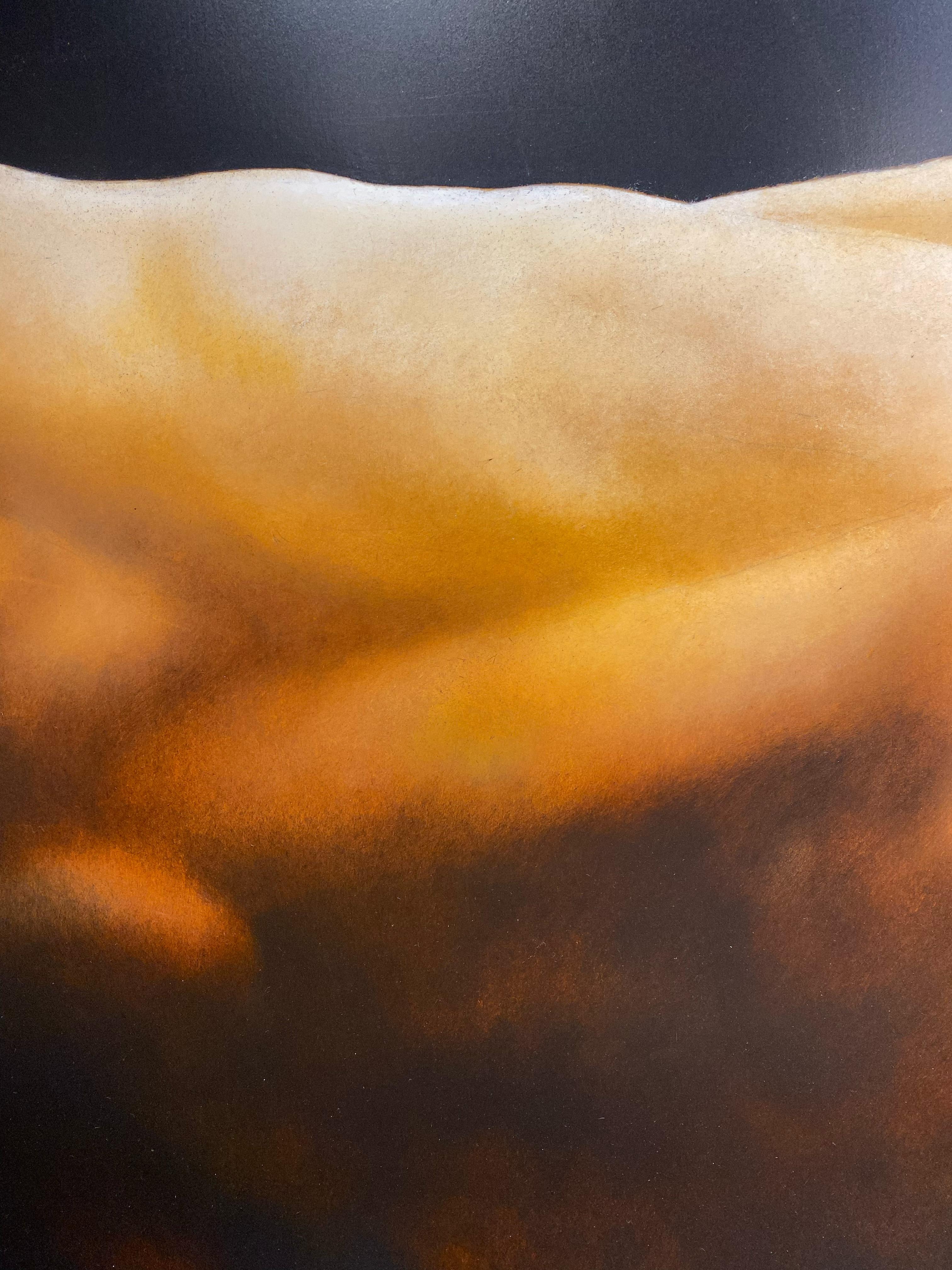 Through this artwork the artist achieves to decontextualize the subject and give it an entirely new meaning. By comparing the subject to the likeness of nature itself, the warm tones and smooth textures resemble that of a dune. Throughout this
