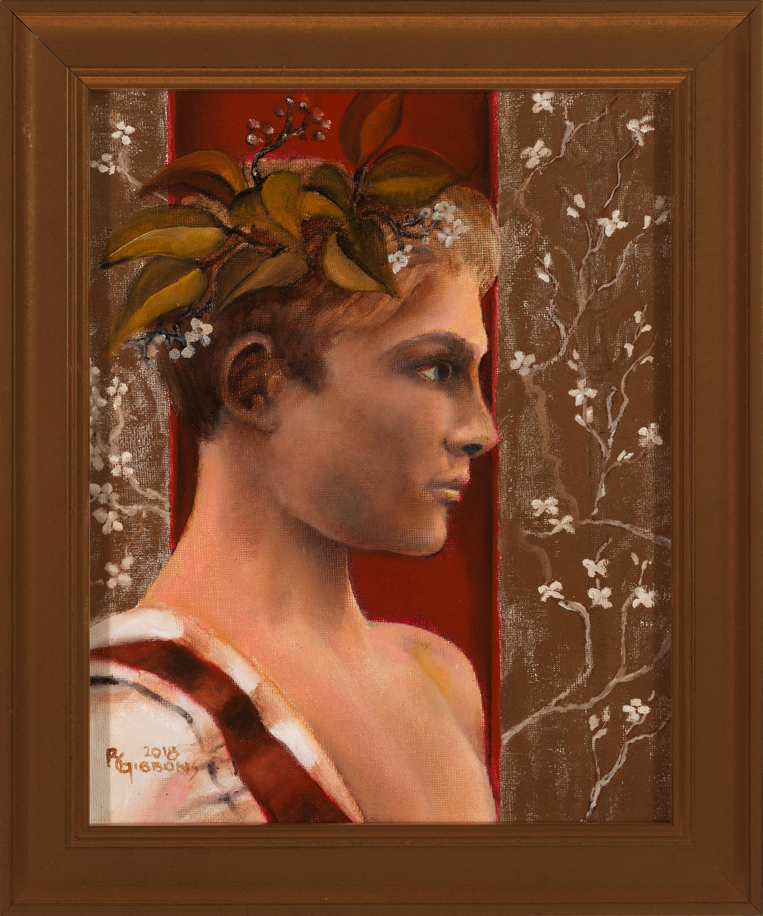 Return to Eden and Innocence - Young Male and Female Portrait Diptych 1