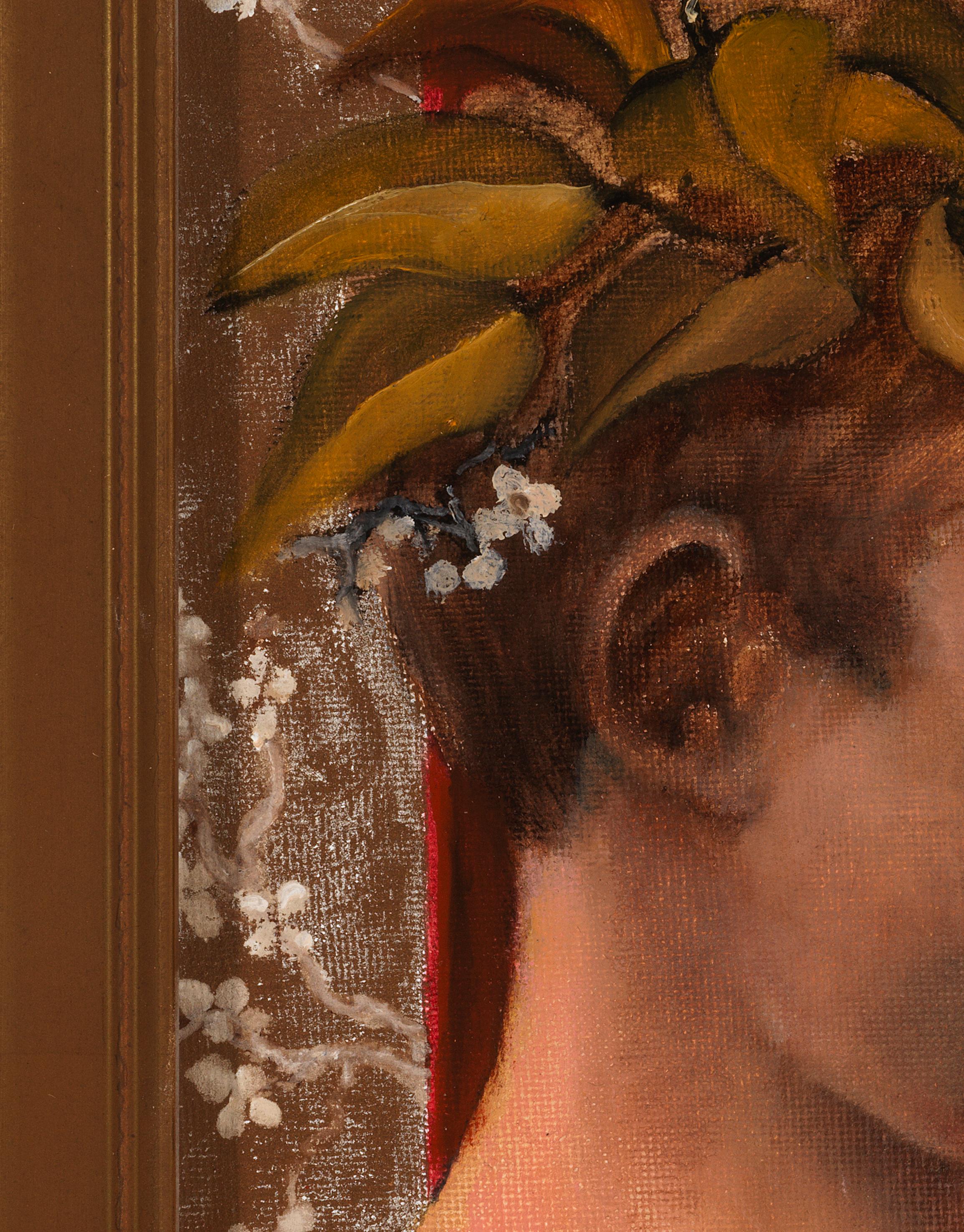 Return to Eden and Innocence - Young Male and Female Portrait Diptych 3