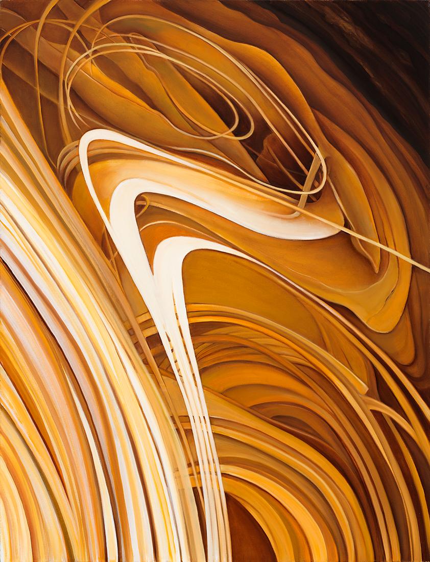 Richard Gibbons Rain Forest Original Abstract Oil Painting