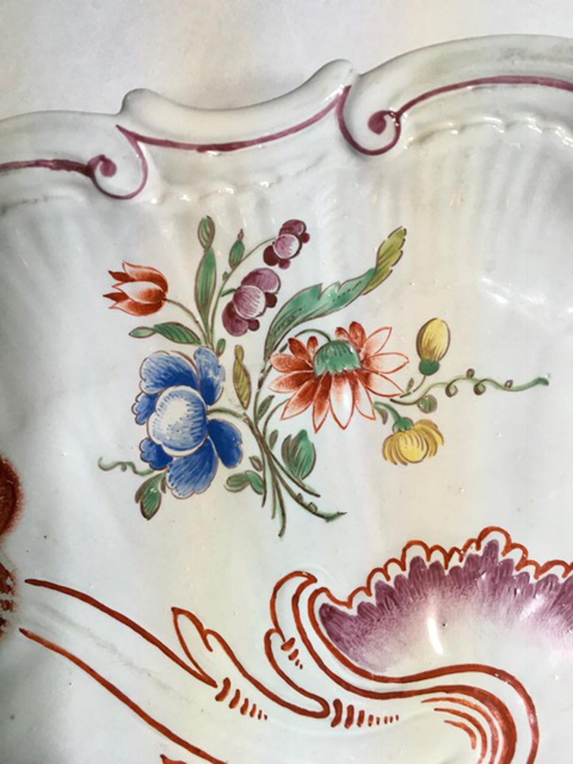 Baroque Italy Richard Ginori 1750 Porcelain Bowl For Sale