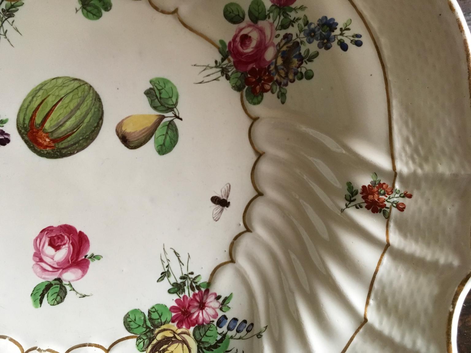 Italie Richard Ginori Ensemble de 8 plats en porcelaine du milieu du 18e siècle à motifs floraux en vente 6