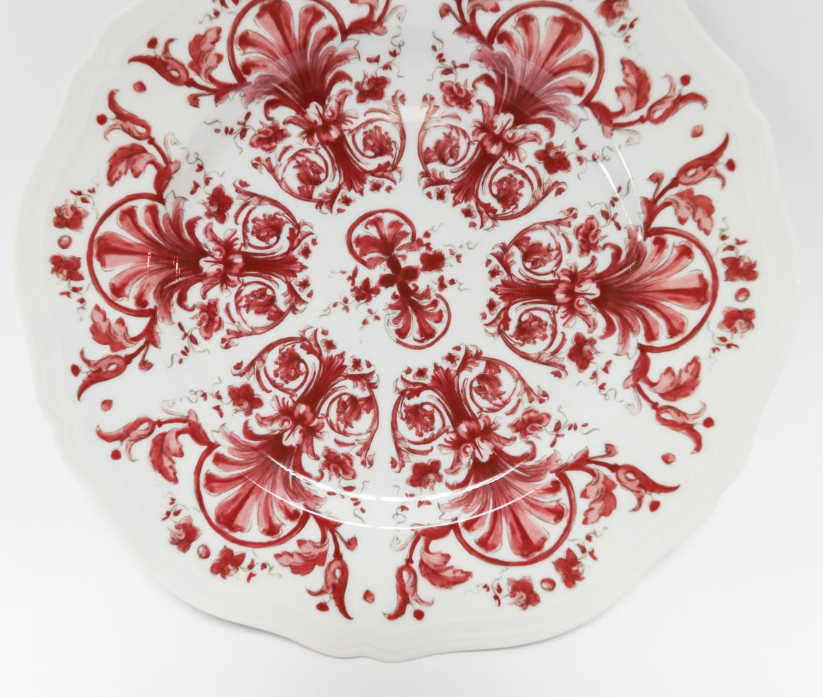 Richard Ginori Babele Rosso Red Dinner Plate 4