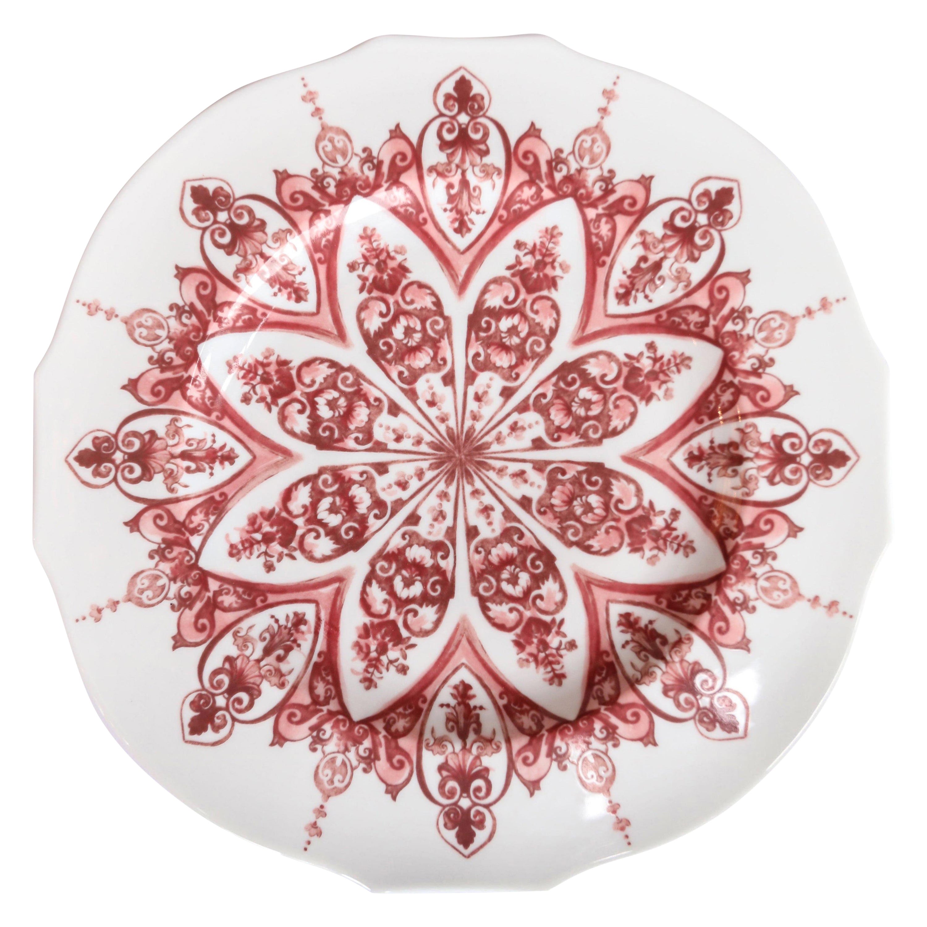 Assiette à dîner rouge Babele Rosso de Richard Ginori
