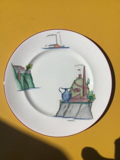 Richard Ginori Piatto in porcellana d'osso Porcellana, 1990, Italia