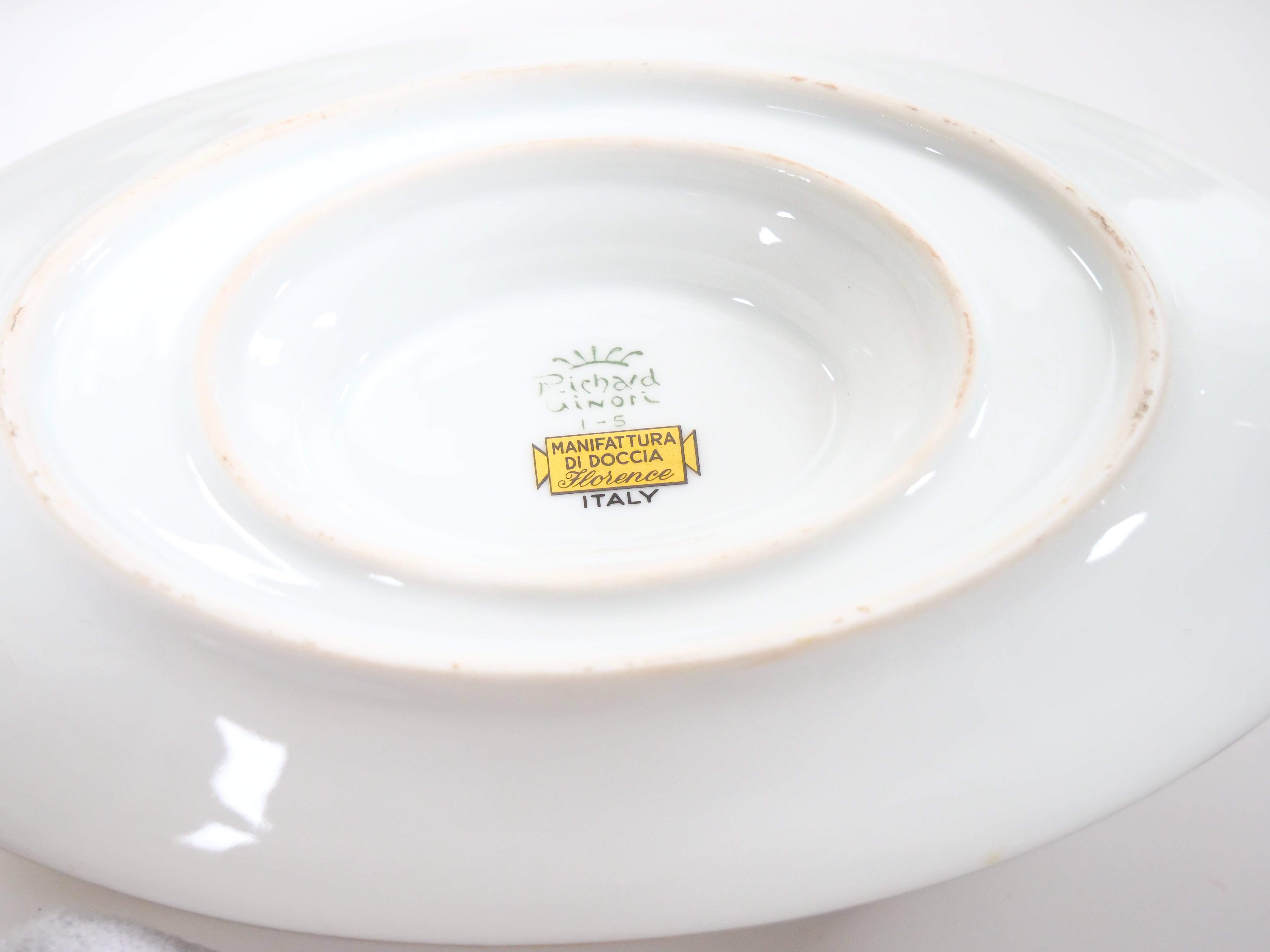 Richard Ginori Brown & Gold Trimmed Extensive Dinnerware Service Of 99 Pieces en vente 9