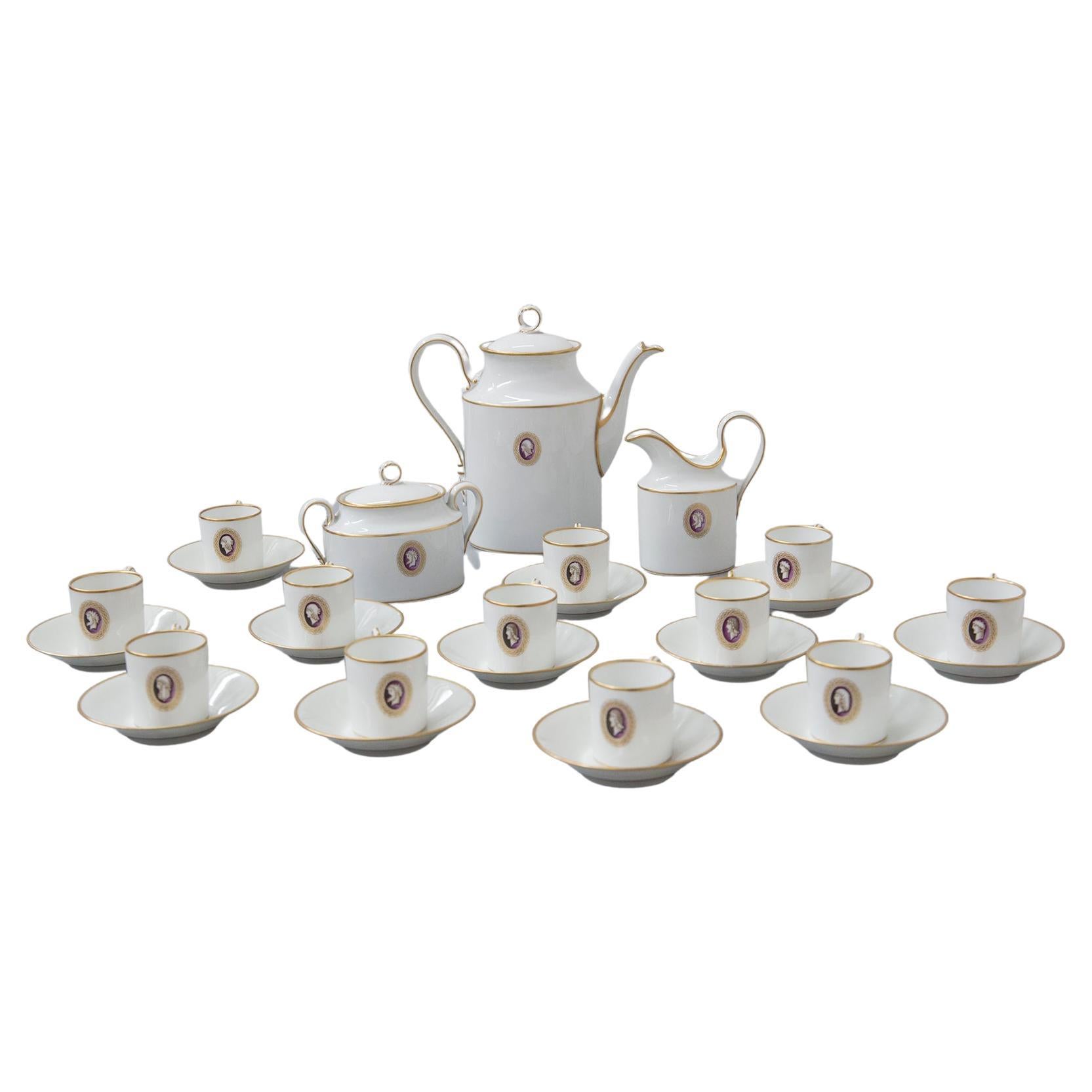 Richard Ginori Ceramic Tea Set Designed attr. to Gio Ponti