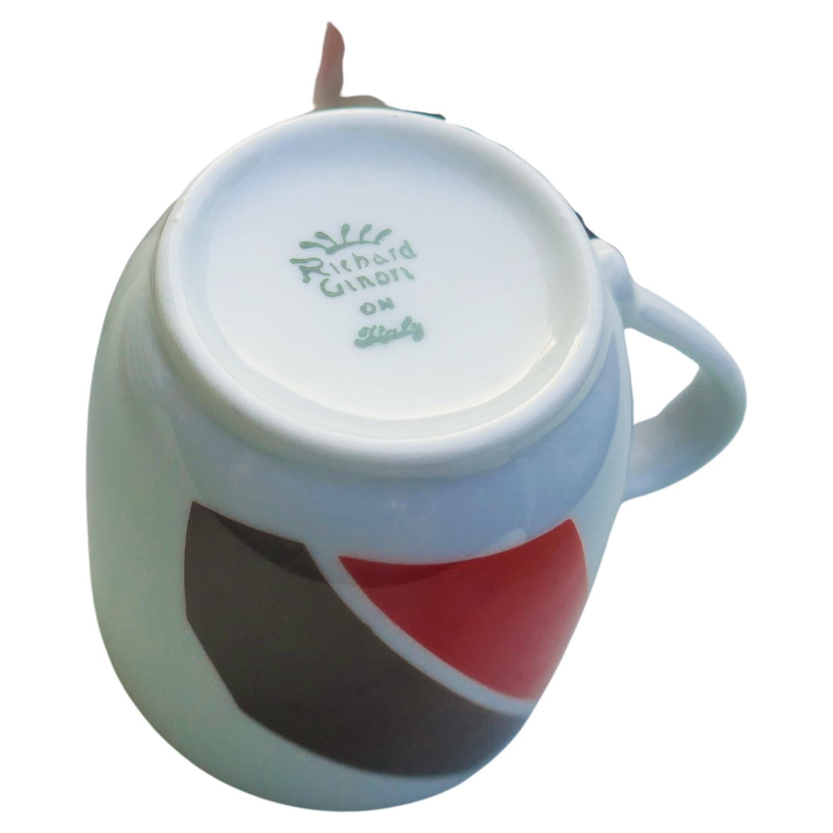 Richard Ginori coffee service with decoration in the style of Arnaldo Pomodoro (Italian) im Angebot