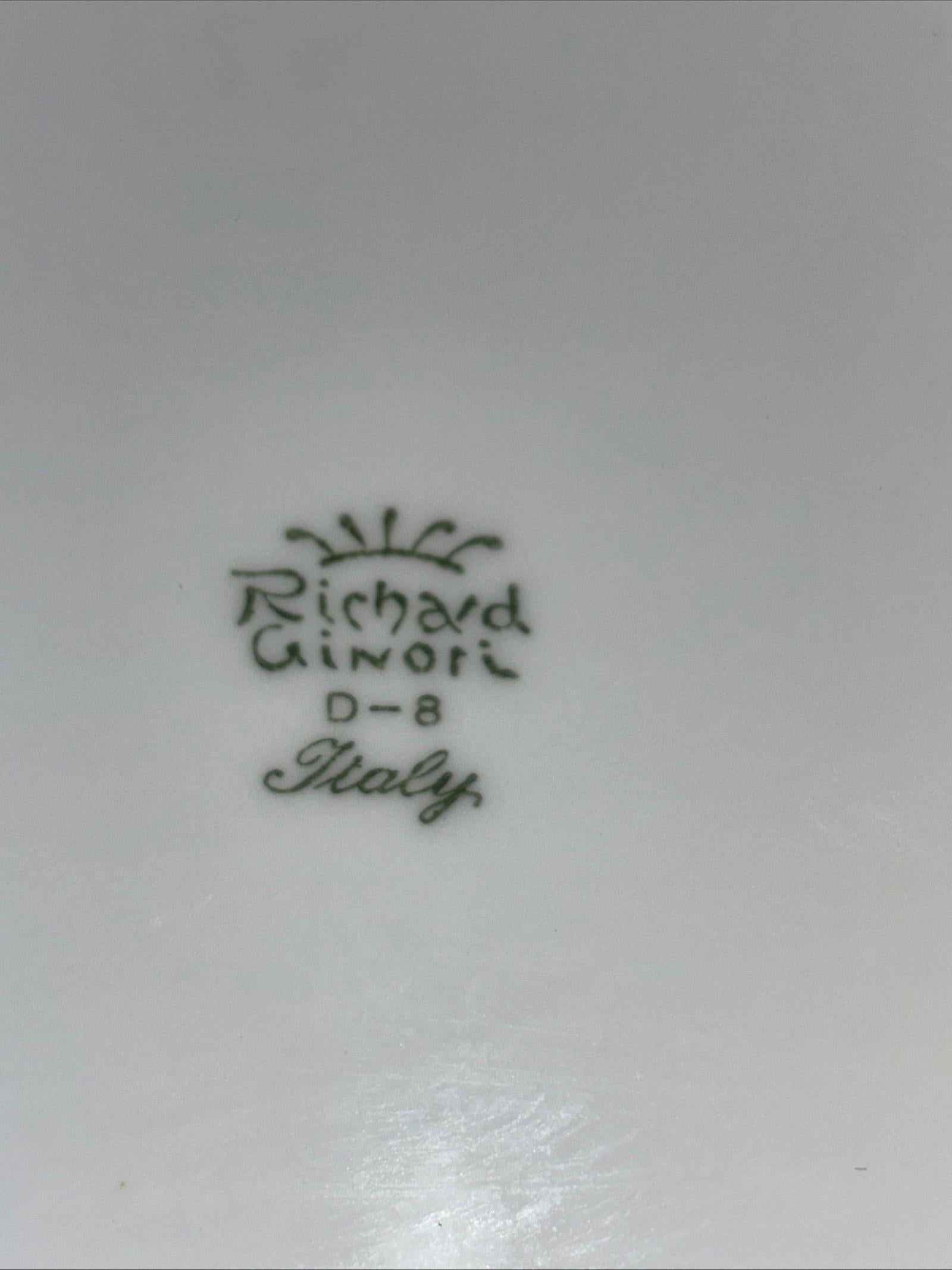 Richard Ginori Complete Willow Pattern Dinnerware Set For Sale 4