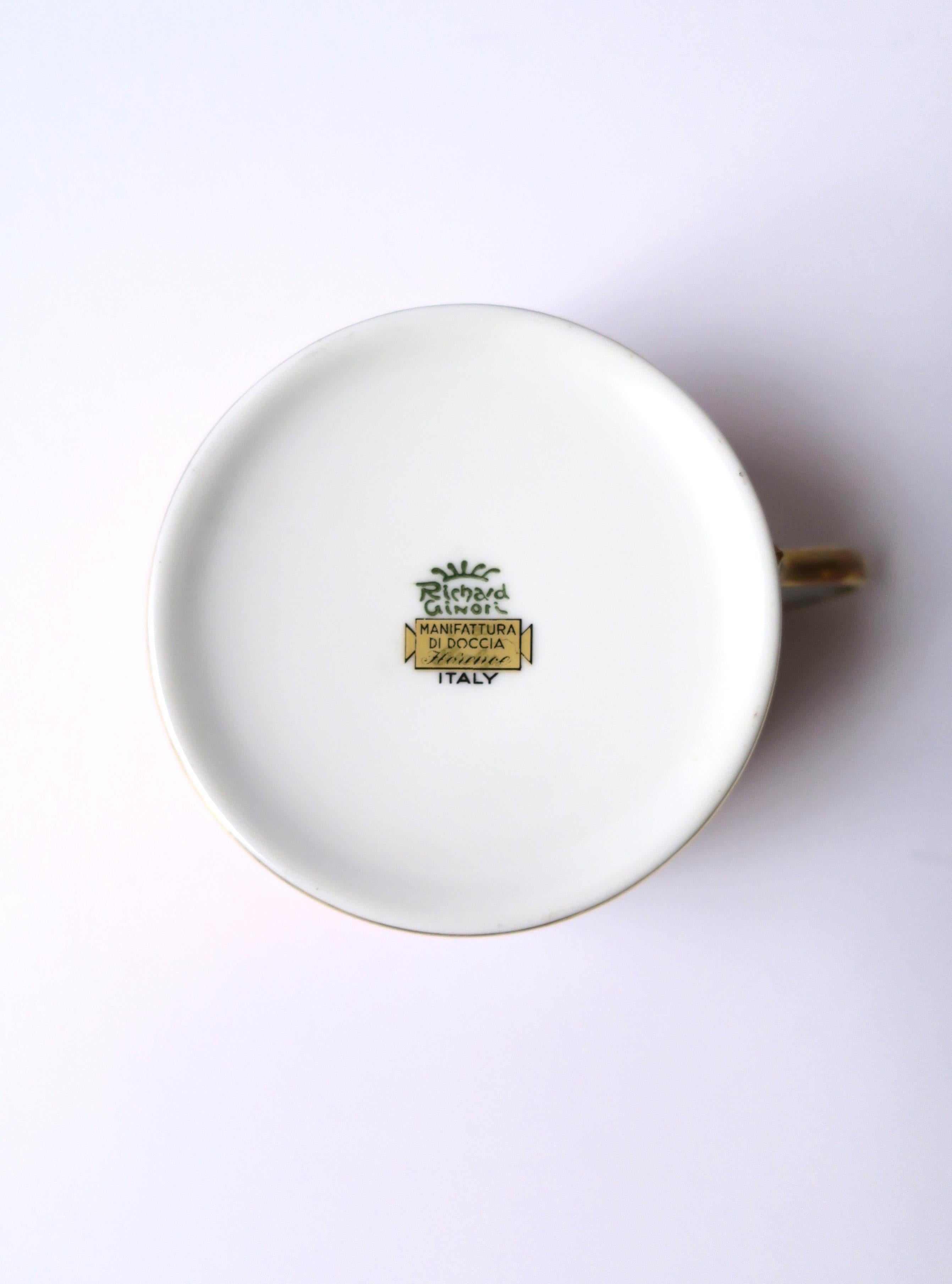 Richard Ginori Contessa Porcelain Coffee or Tea Cup, 12 Avail. For Sale 6