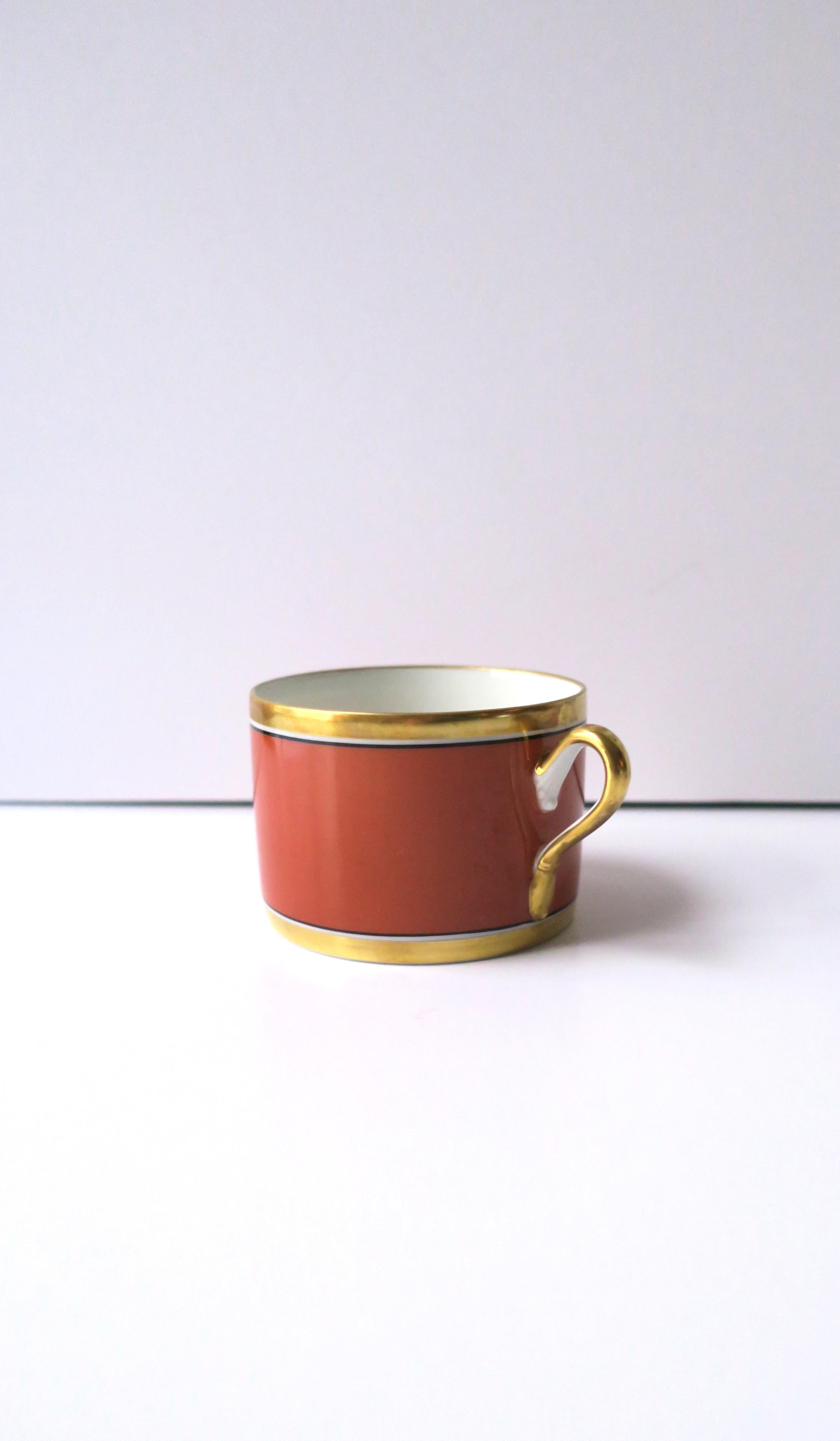 20th Century Richard Ginori Contessa Porcelain Coffee or Tea Cup, 12 Avail. For Sale