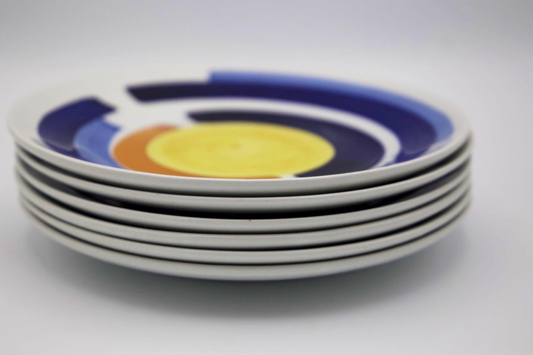 Richard Ginori Dish Set Attributed to Gio Ponti, Signed 11