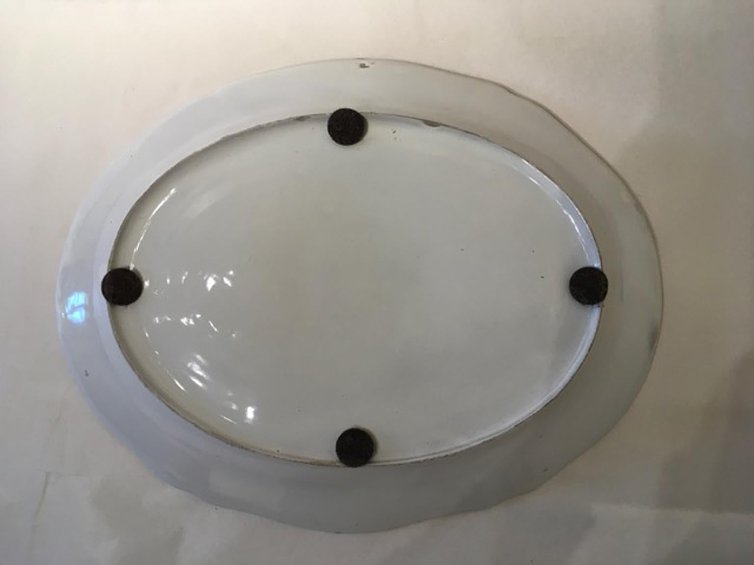 Italy Richard Ginori Late 18th Century Porcelain Tray Underplate For Sale 4