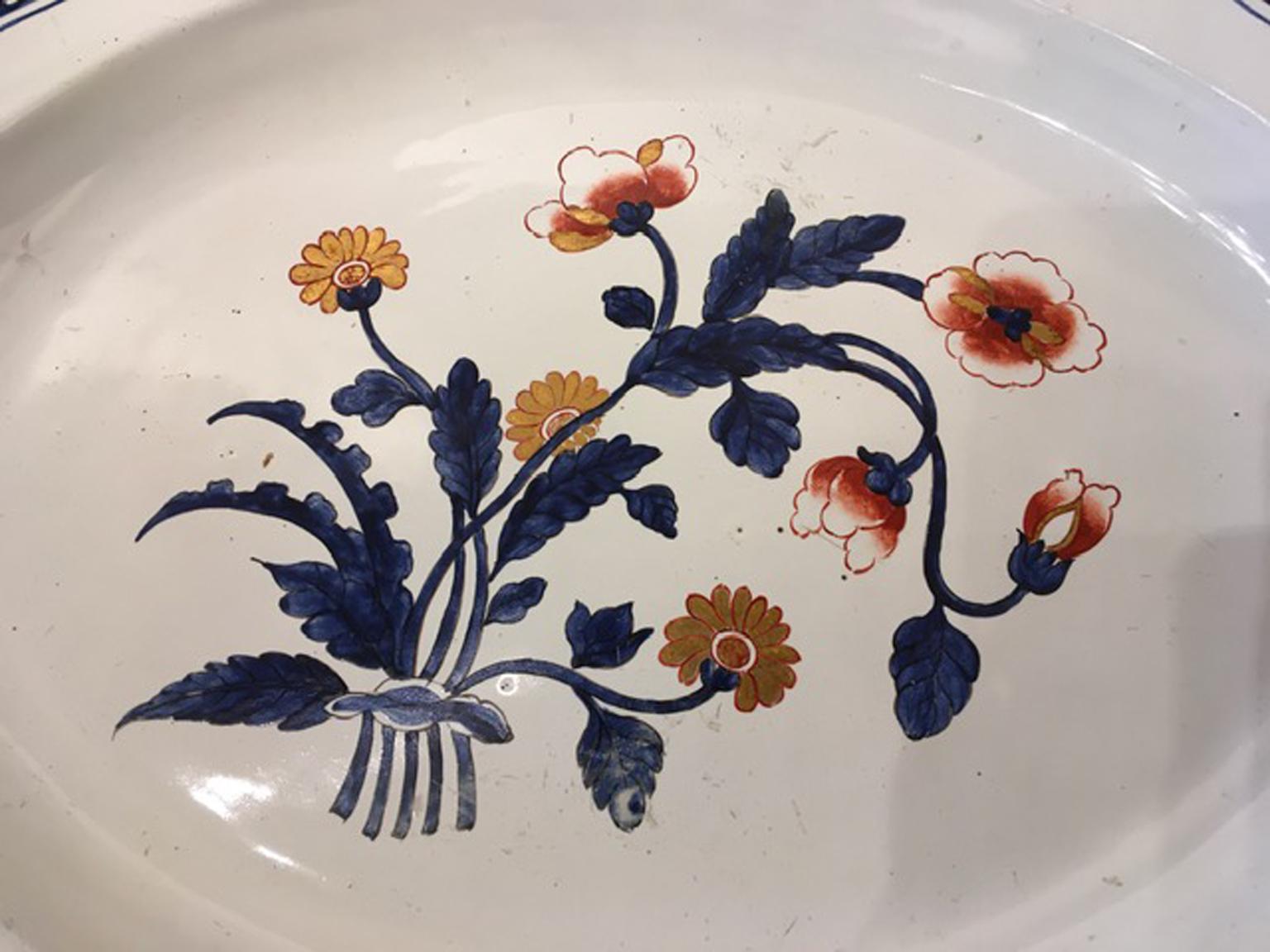 Italy Richard Ginori Late 18th Century Porcelain Tray Underplate For Sale 11