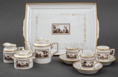 Richard Ginori "Fiesole" Porcelain Demitasse for 3