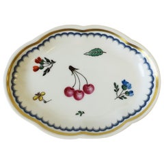 Designer Vintage Richard Ginori Fruit and Flower Italian Jewelry Dish