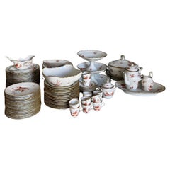 Richard Ginori Galli Rossi Roosters Porcelain Dinner Service, 86 pieces, 1960s