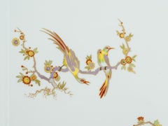 Richard Ginori Birds of Paradise Gilt Decorated Porcelain Tray