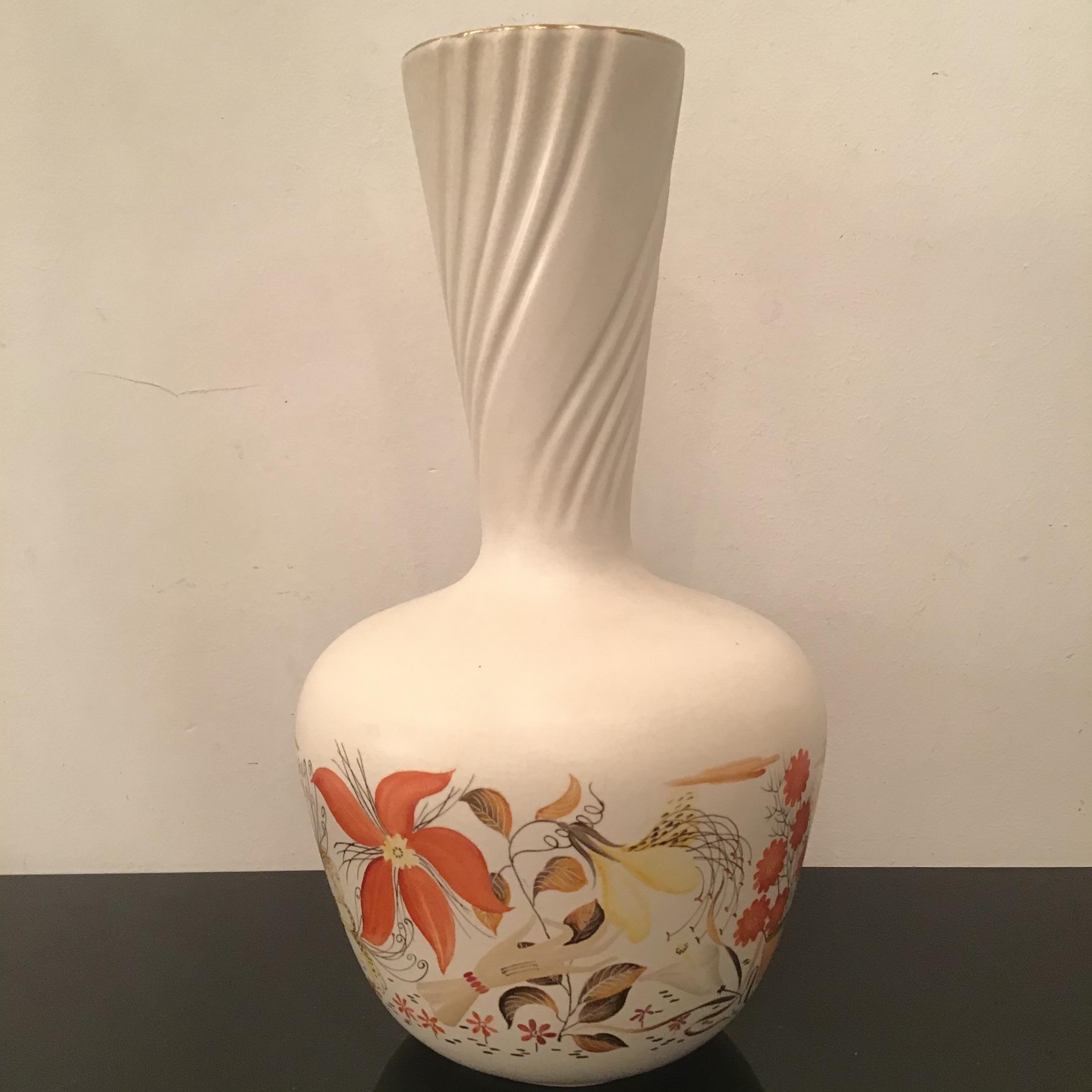Richard Ginori “Giovanni Gariboldi “ Ceramic Vase 1950 Italy  For Sale 5
