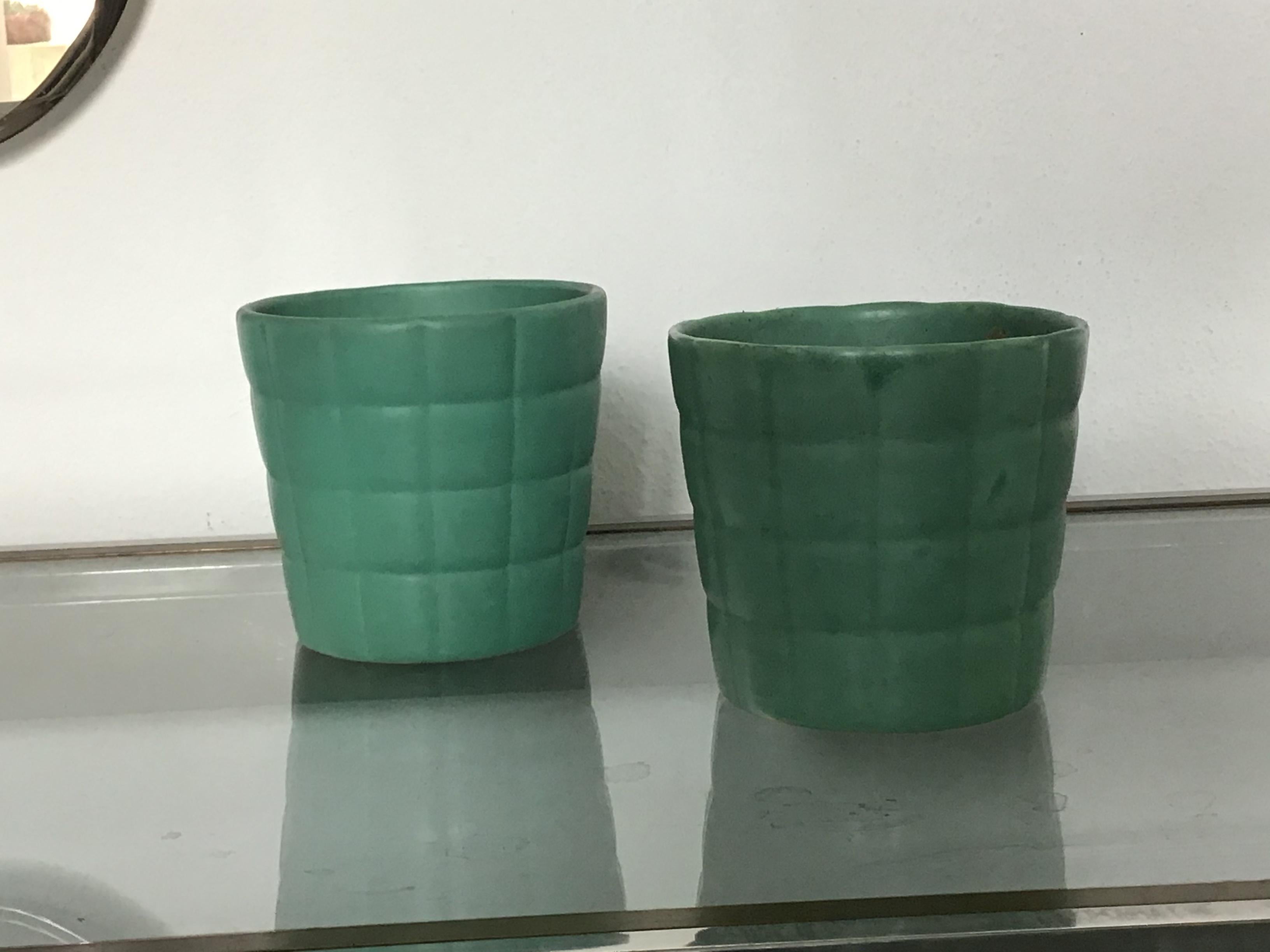 Vase deux pièces en céramique Richard Ginori Giovanni Gariboldi, 1950, Italie Excellent état - En vente à Milano, IT