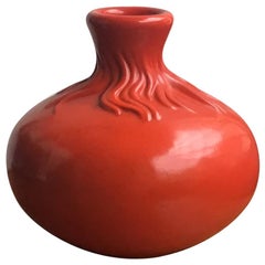 Retro Richard Ginori Giovanni Gariboldi Red Ceramic, 1950, Italy