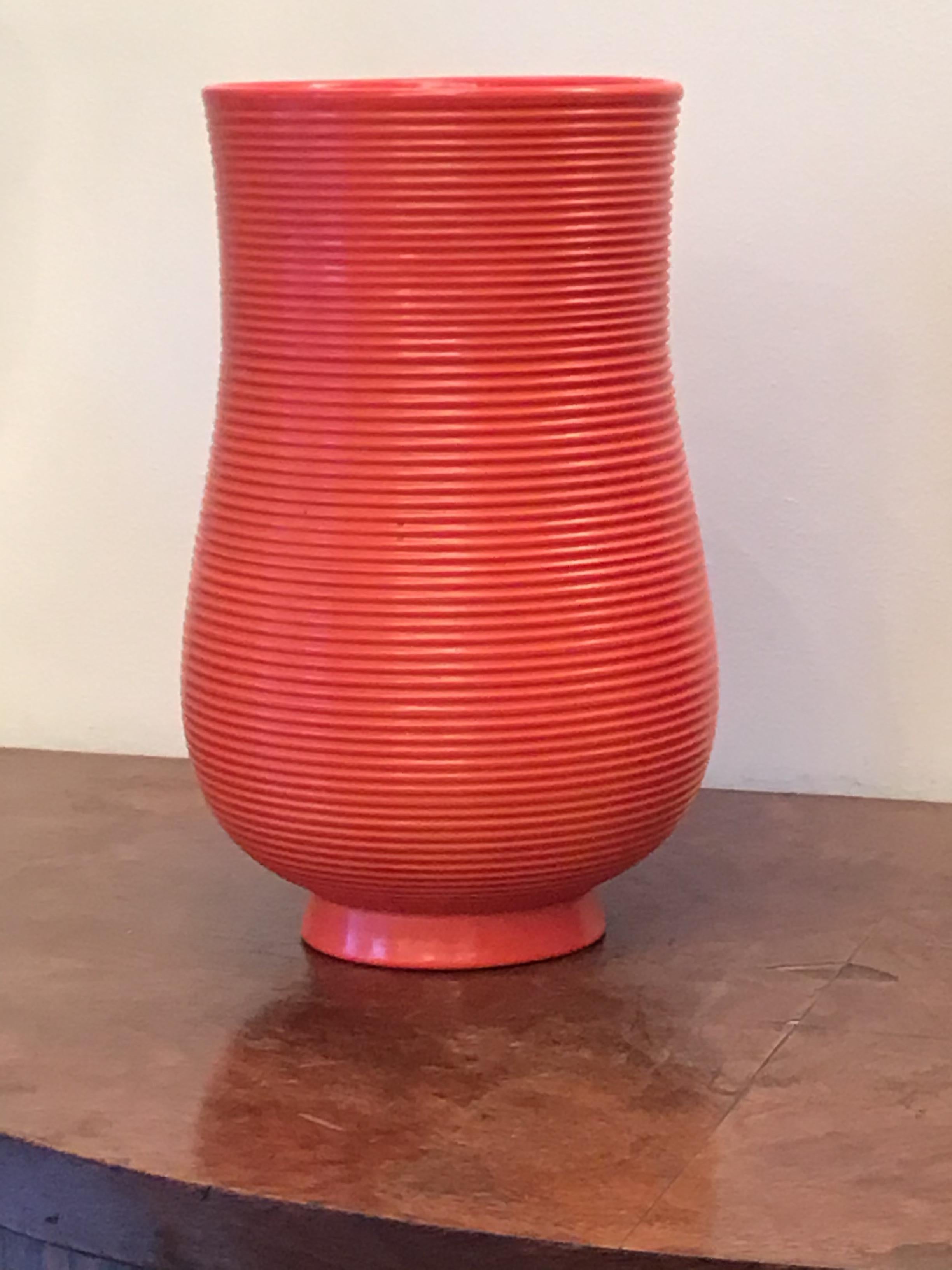 Richard Ginori Giovanni Gariboldi Vase Ceramic, 1950, Italy 4