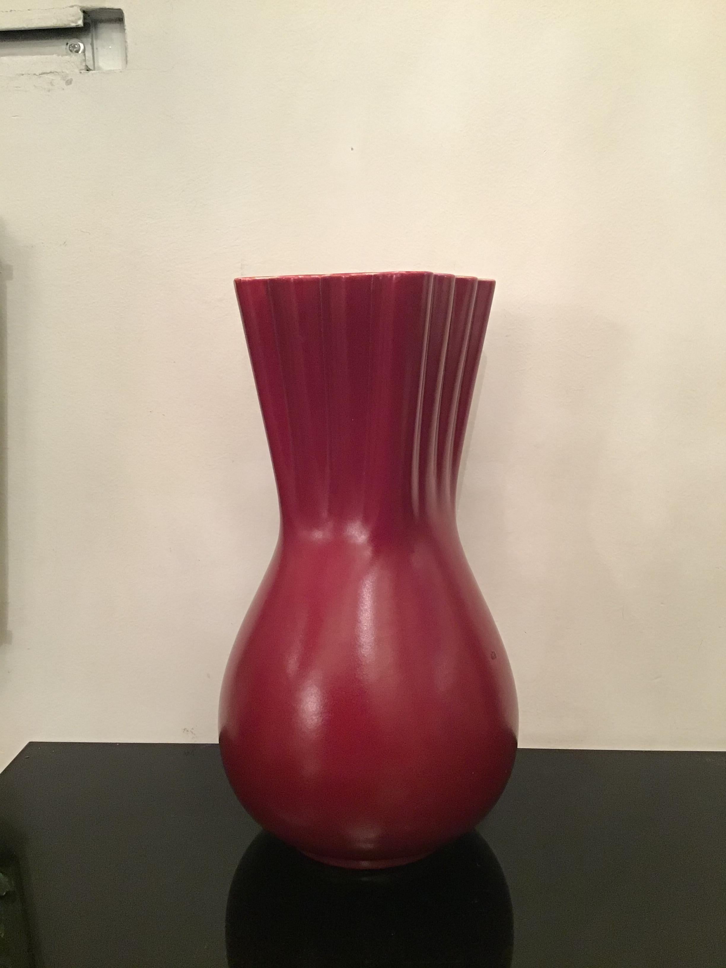 Richard Ginori “Giovanni Gariboldi “ Vase Ceramic, 1950, Italy  For Sale 4