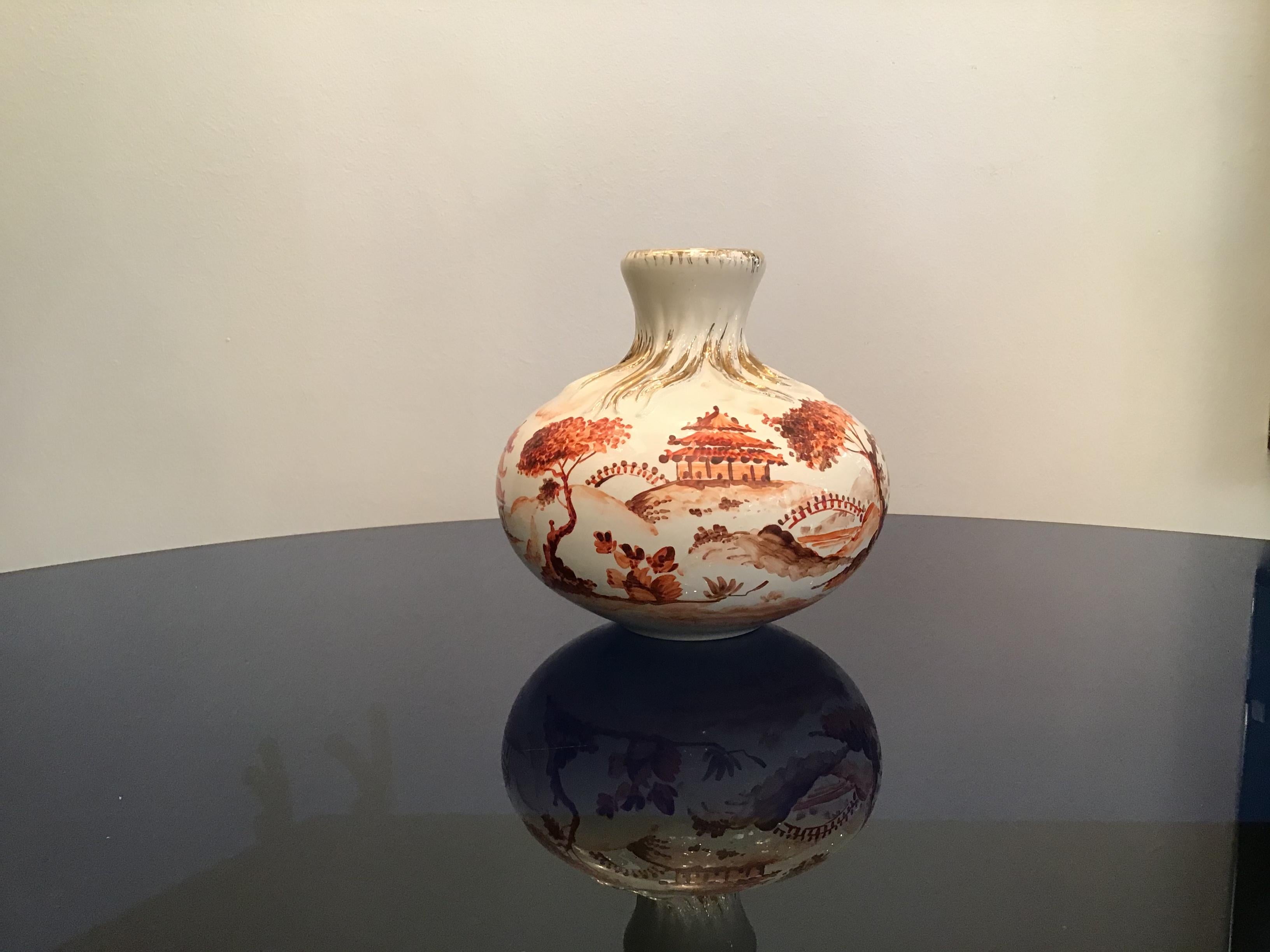 Vase céramique Richard Ginori Giovanni Gariboldi, 1950, Italie en vente 4