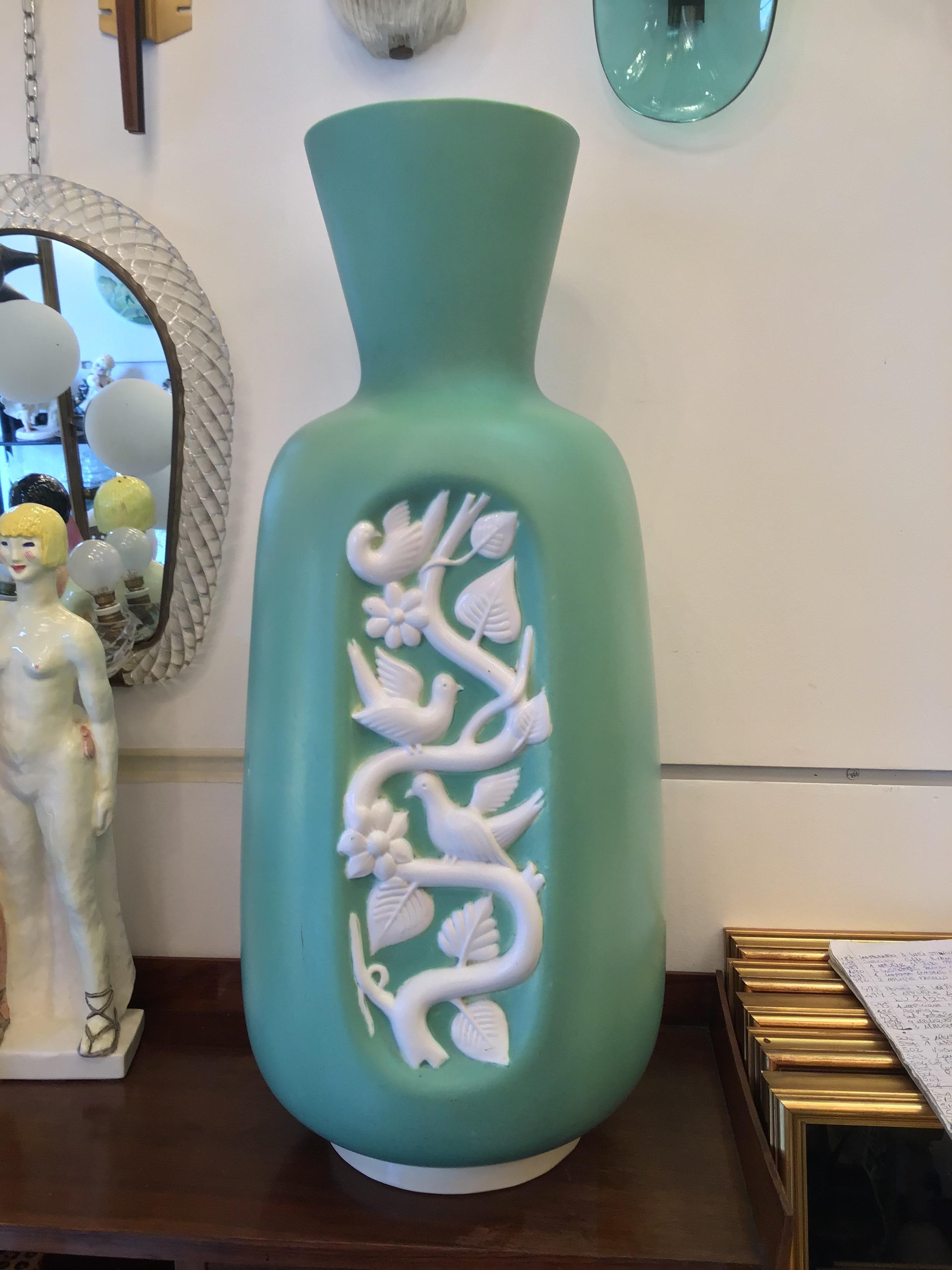 Richard Ginori Giovanni Gariboldi Vase Ceramic, 1938Italy For Sale 5