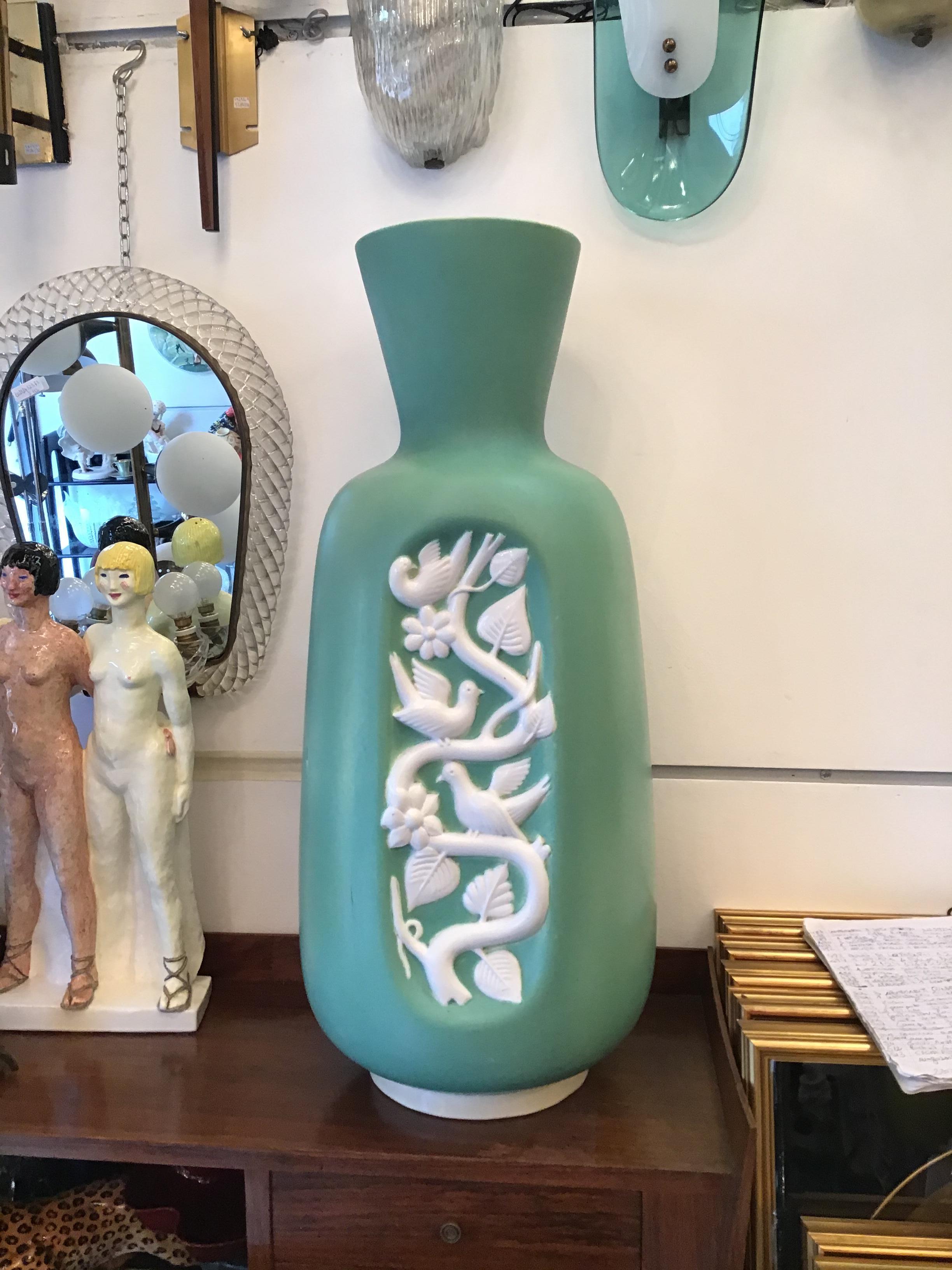 Vase aus Keramik von Richard Ginori Giovanni Gariboldi, Italien, 1938 im Angebot 6