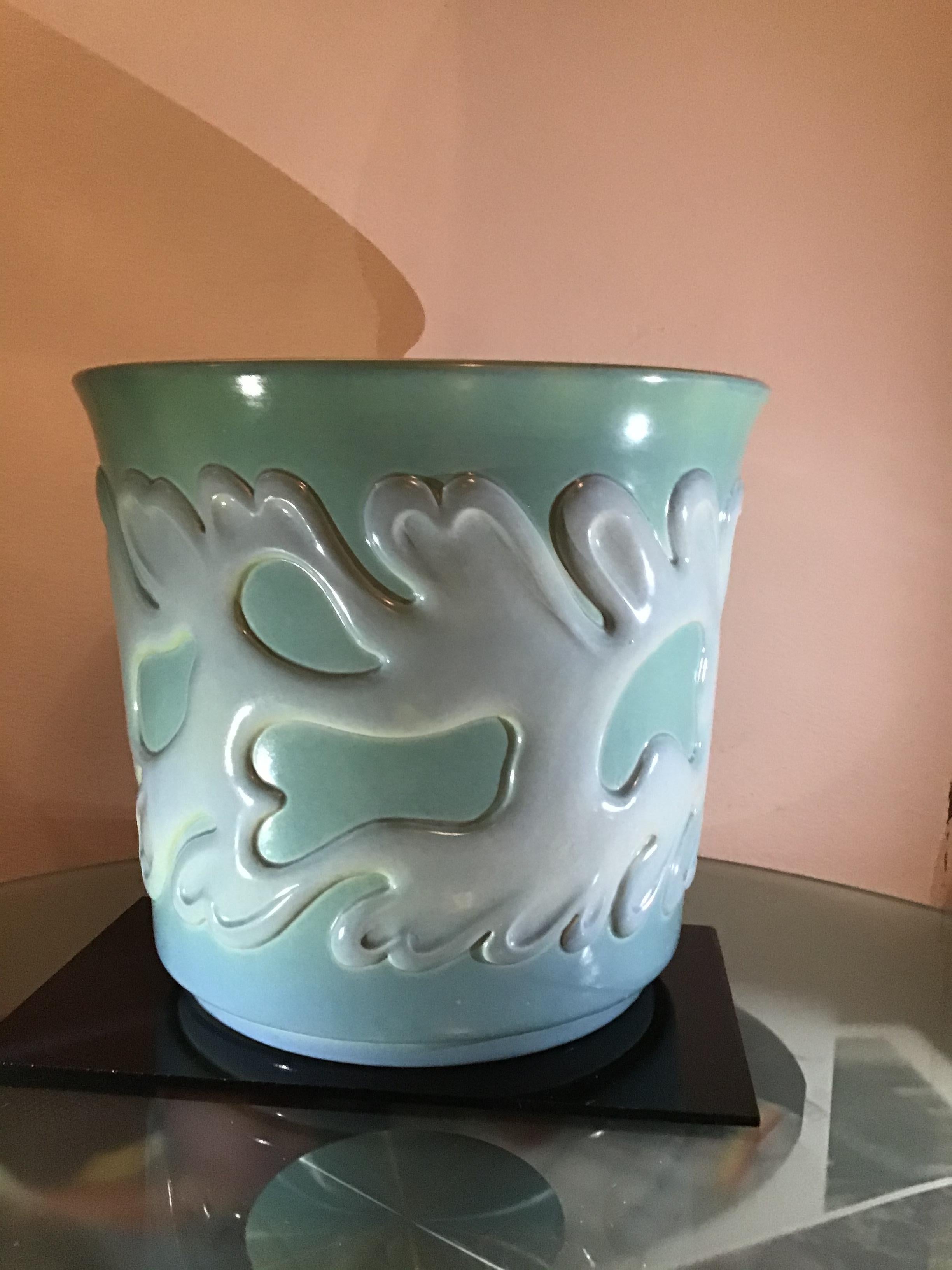 Vase aus Keramik von Richard Ginori Giovanni Gariboldi, 1950, Italien  im Angebot 7