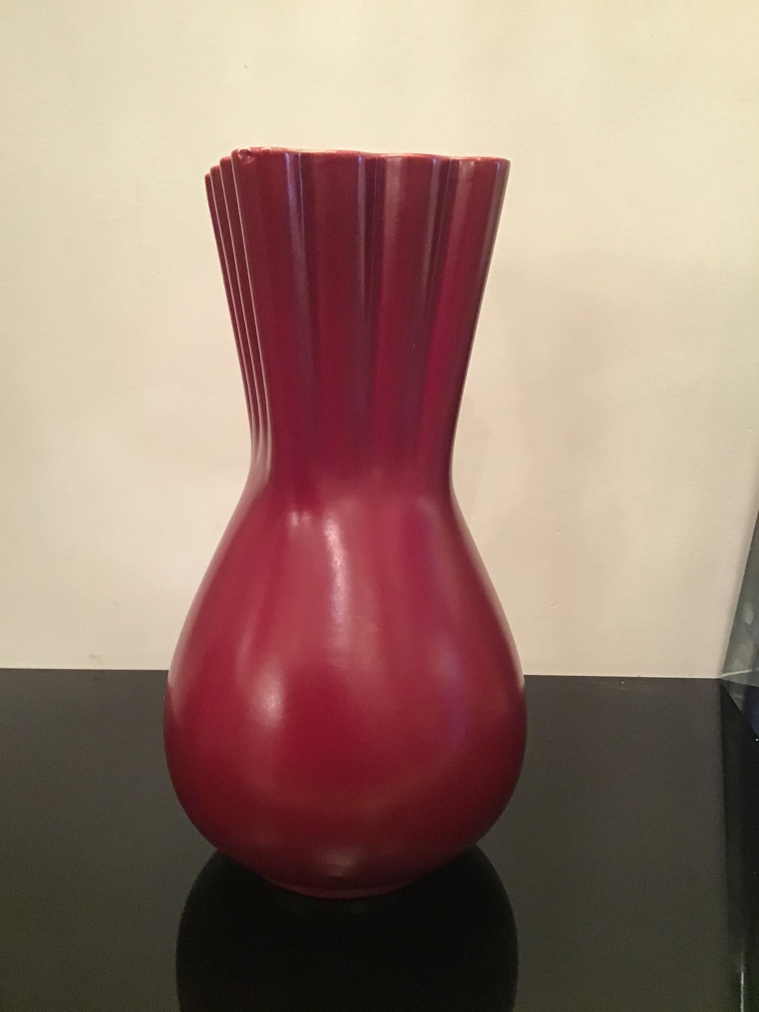 Richard Ginori “Giovanni Gariboldi “ Vase Ceramic, 1950, Italy  For Sale 6