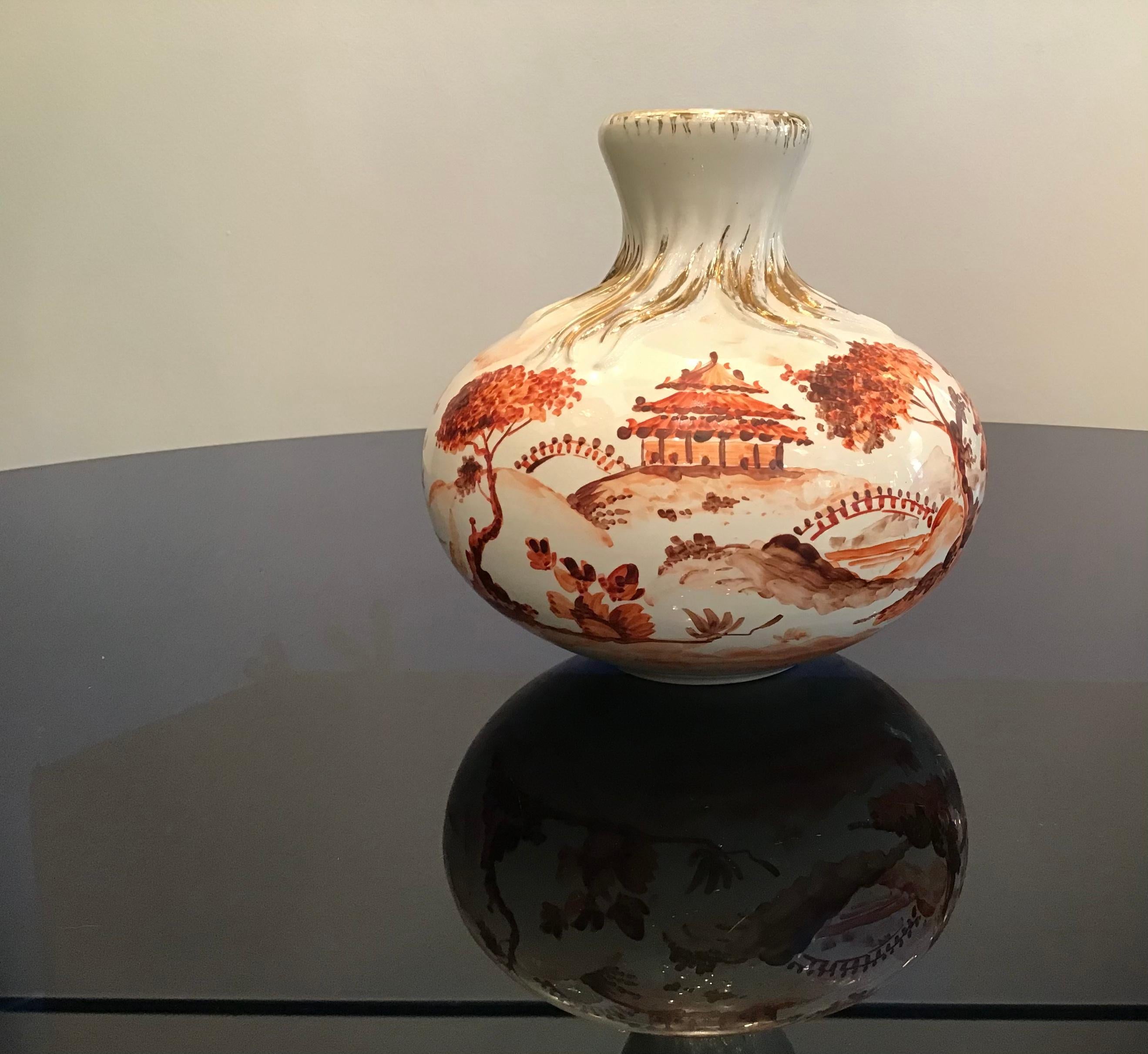 Richard Ginori Giovanni Gariboldi Vase Ceramic, 1950, Italy For Sale 7