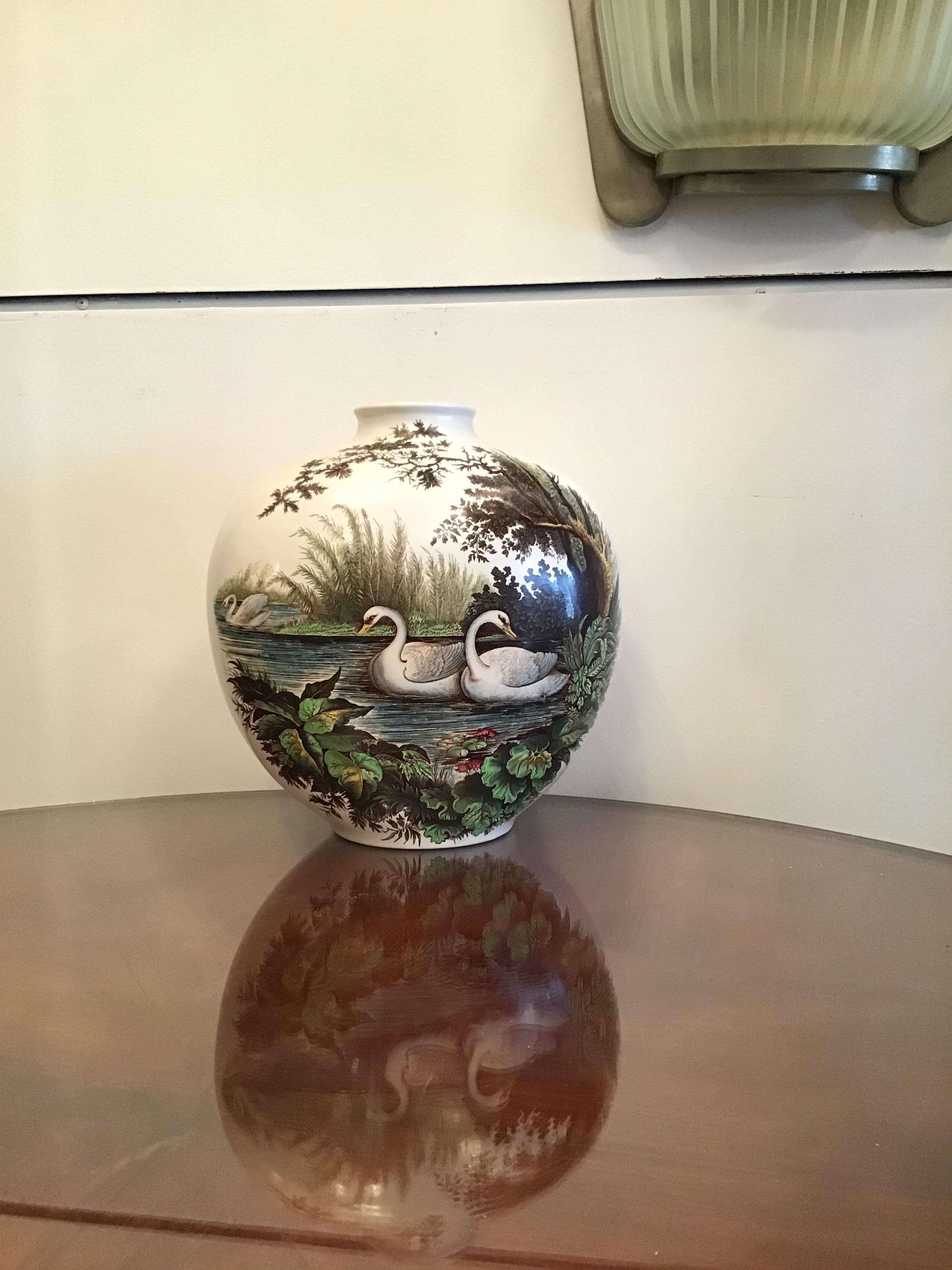 Vase céramique Richard Ginori Giovanni Gariboldi, 1950, Italie en vente 9