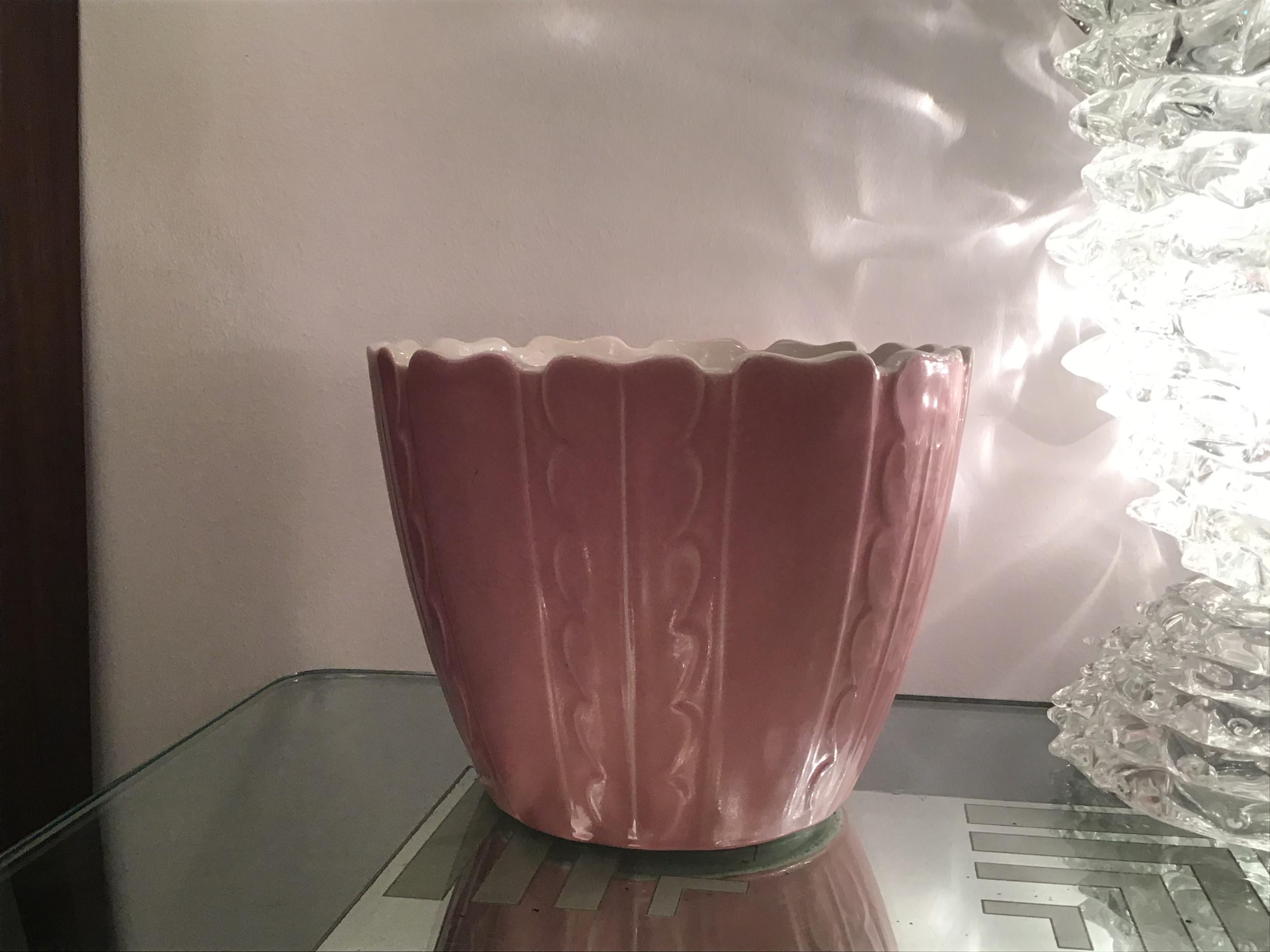 Richard Ginori Giovanni Gariboldi Vase aus Keramik, 1950, Italien im Angebot 13