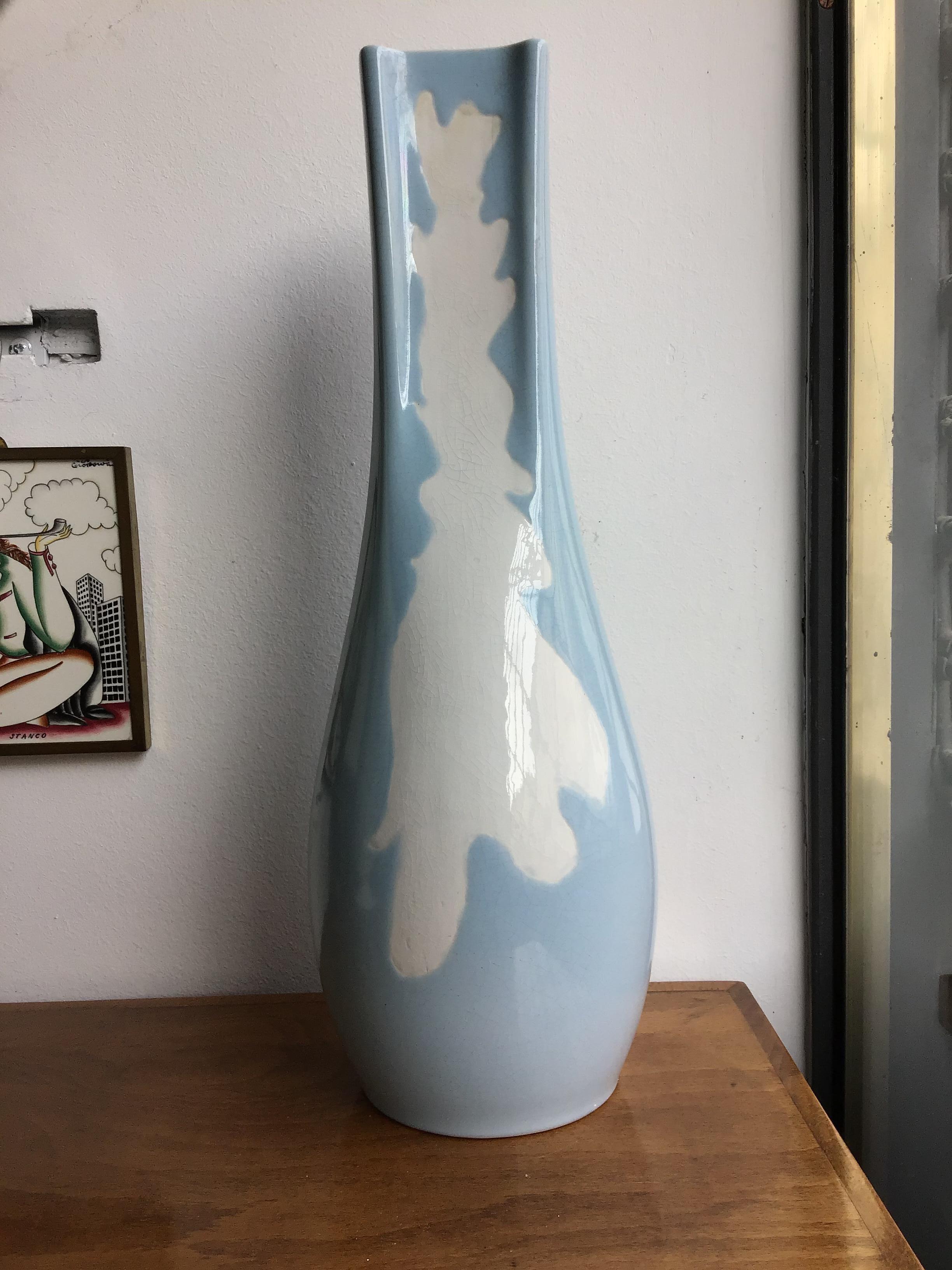 Très rare Vase Richard Ginori Giovanni Gariboldi en céramique, 1950, Italie.